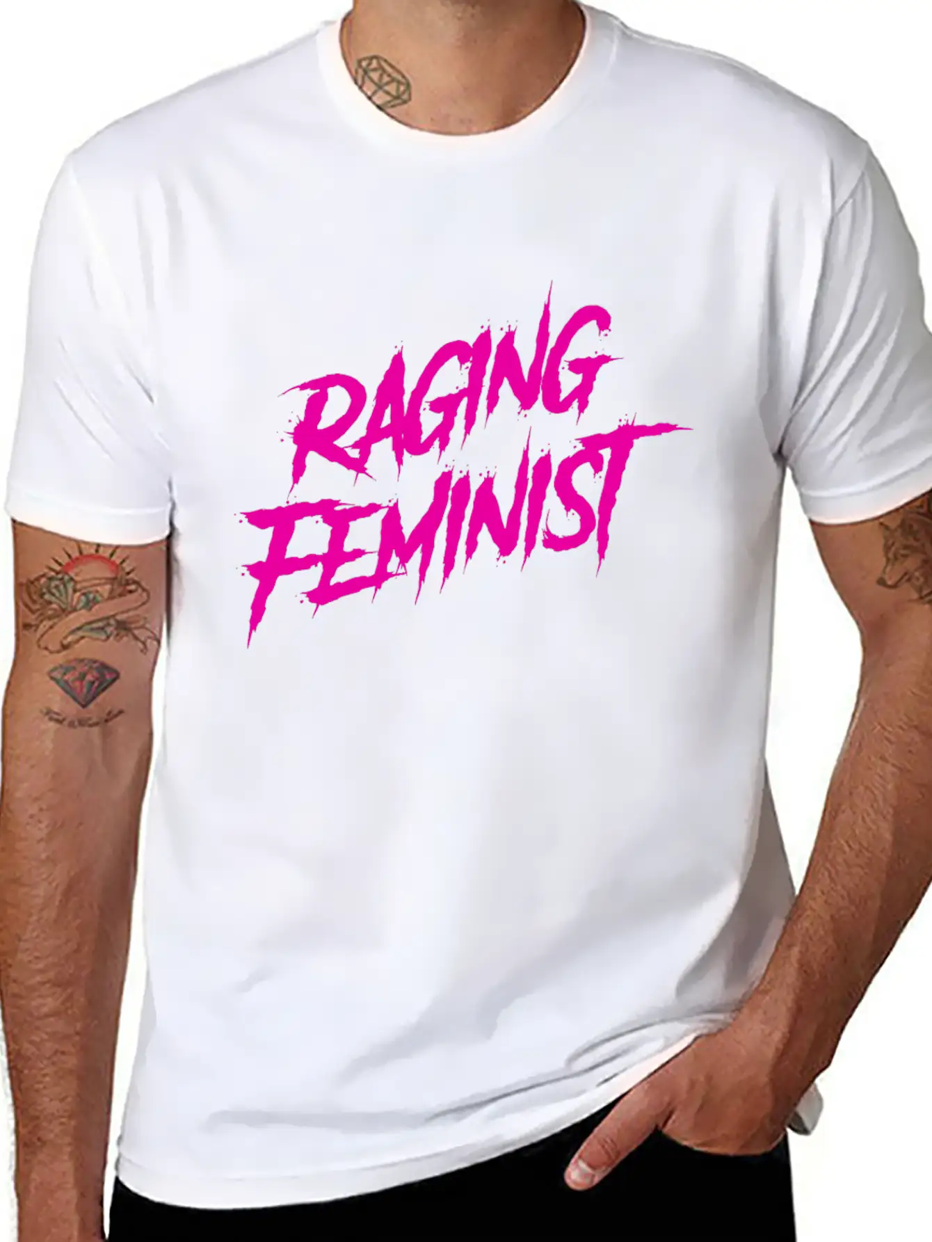 Raging Feminist Basic Graphic T-Shirt – Daily Comfort In Soft Cotton
