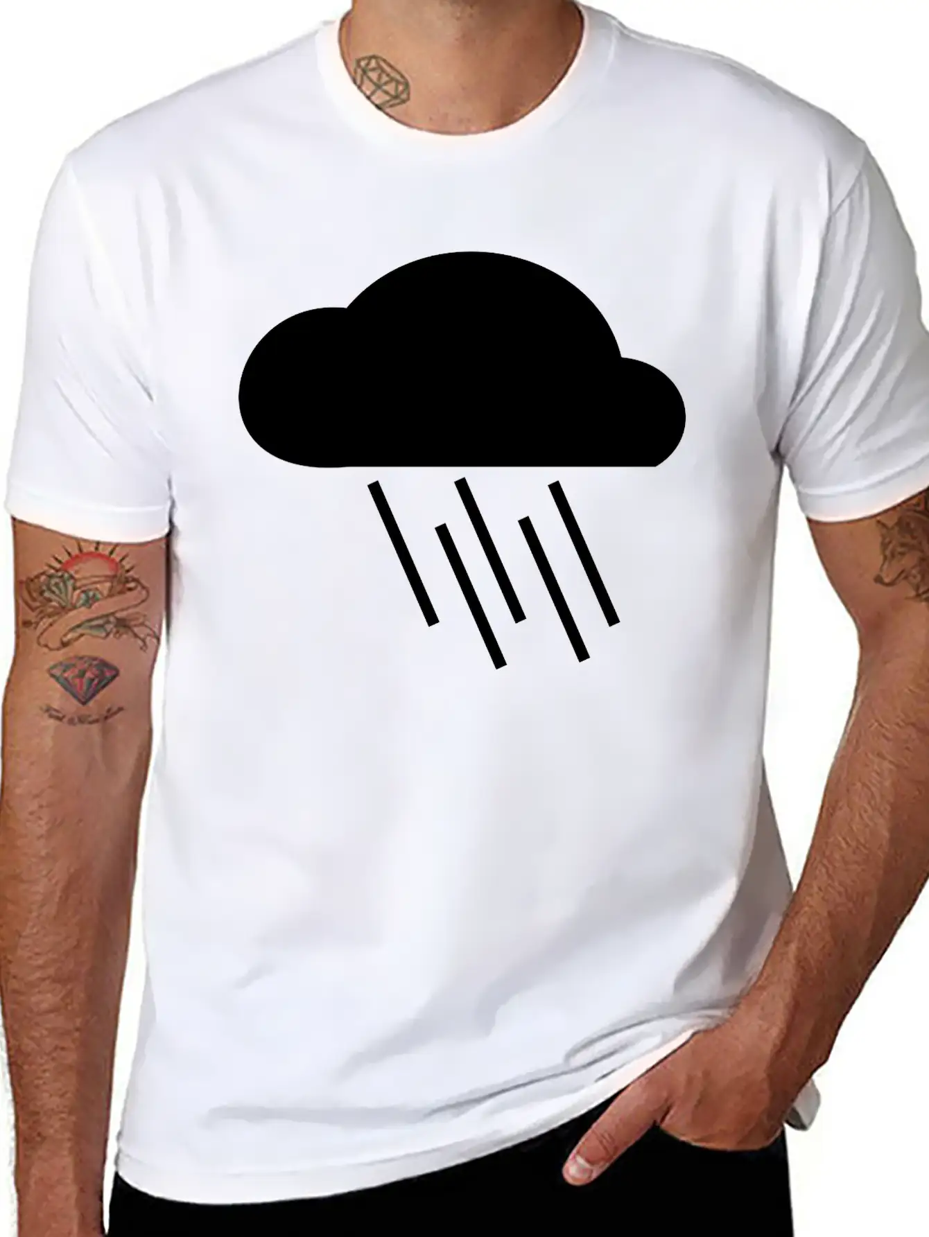 Rain Claud Essential Cotton Tee For Daily Outfits – Unisex Style