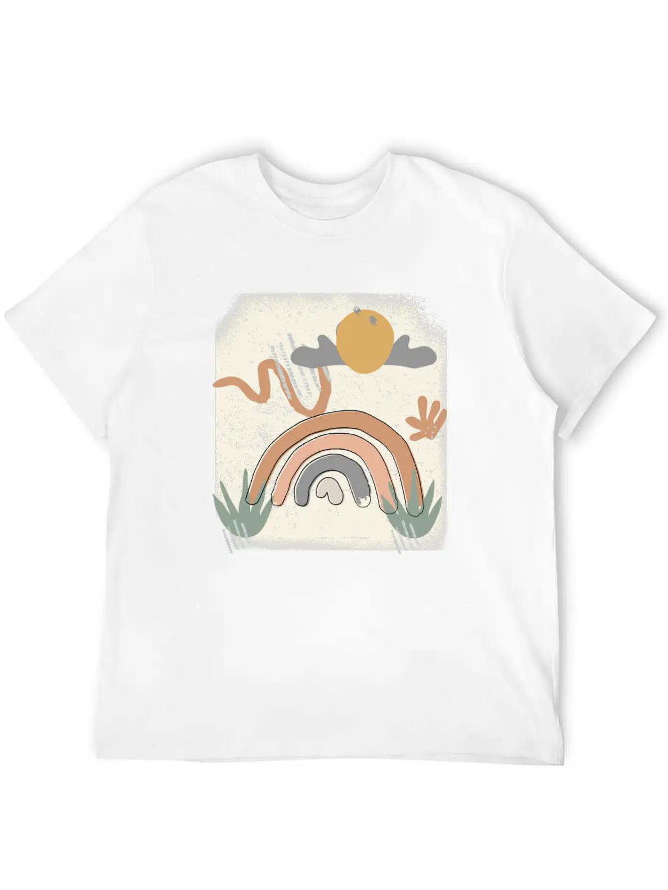 Rainbow After Rain Stylish Everyday T-Shirt – Unisex Basic Cotton Tee
