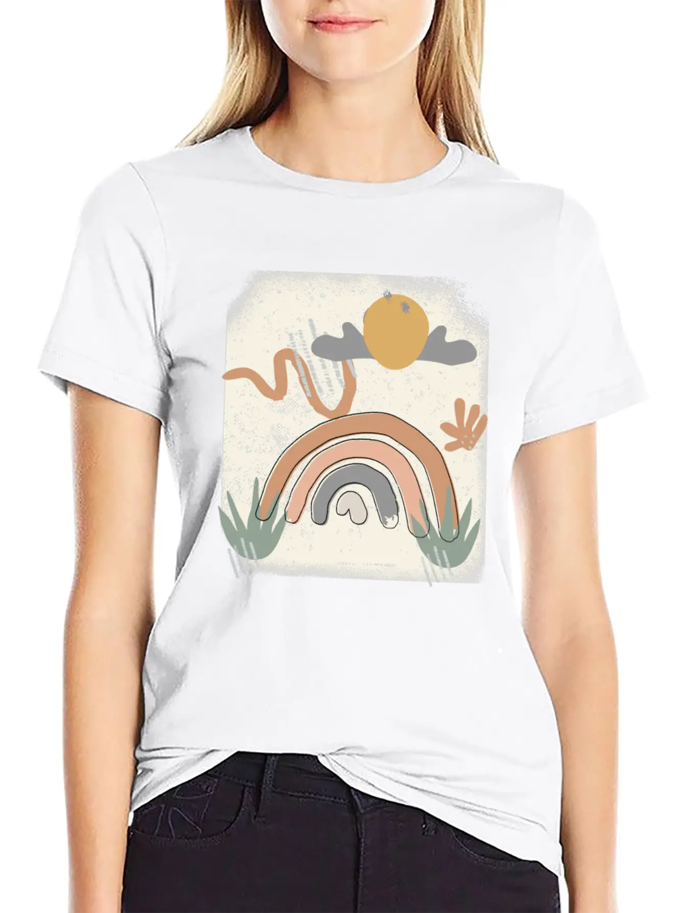 Rainbow After Rain Stylish Everyday T-Shirt – Unisex Basic Cotton Tee