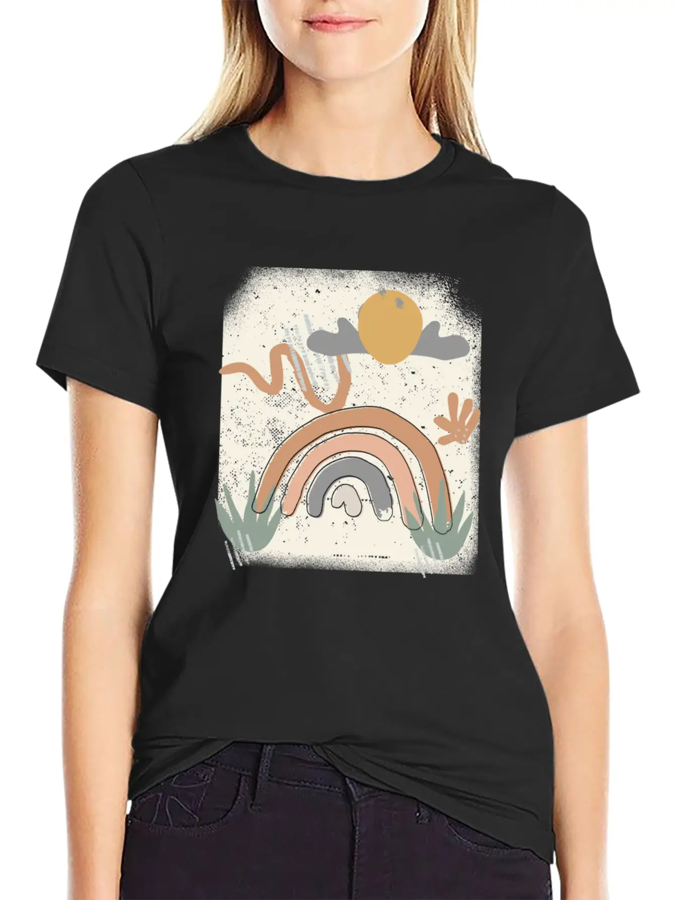 Rainbow After Rain Stylish Everyday T-Shirt – Unisex Basic Cotton Tee