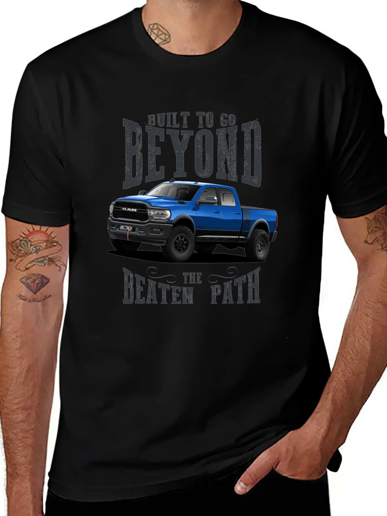 Ram Beyond The Beaten Path Stylish Everyday T-Shirt – Unisex Basic Cotton Tee