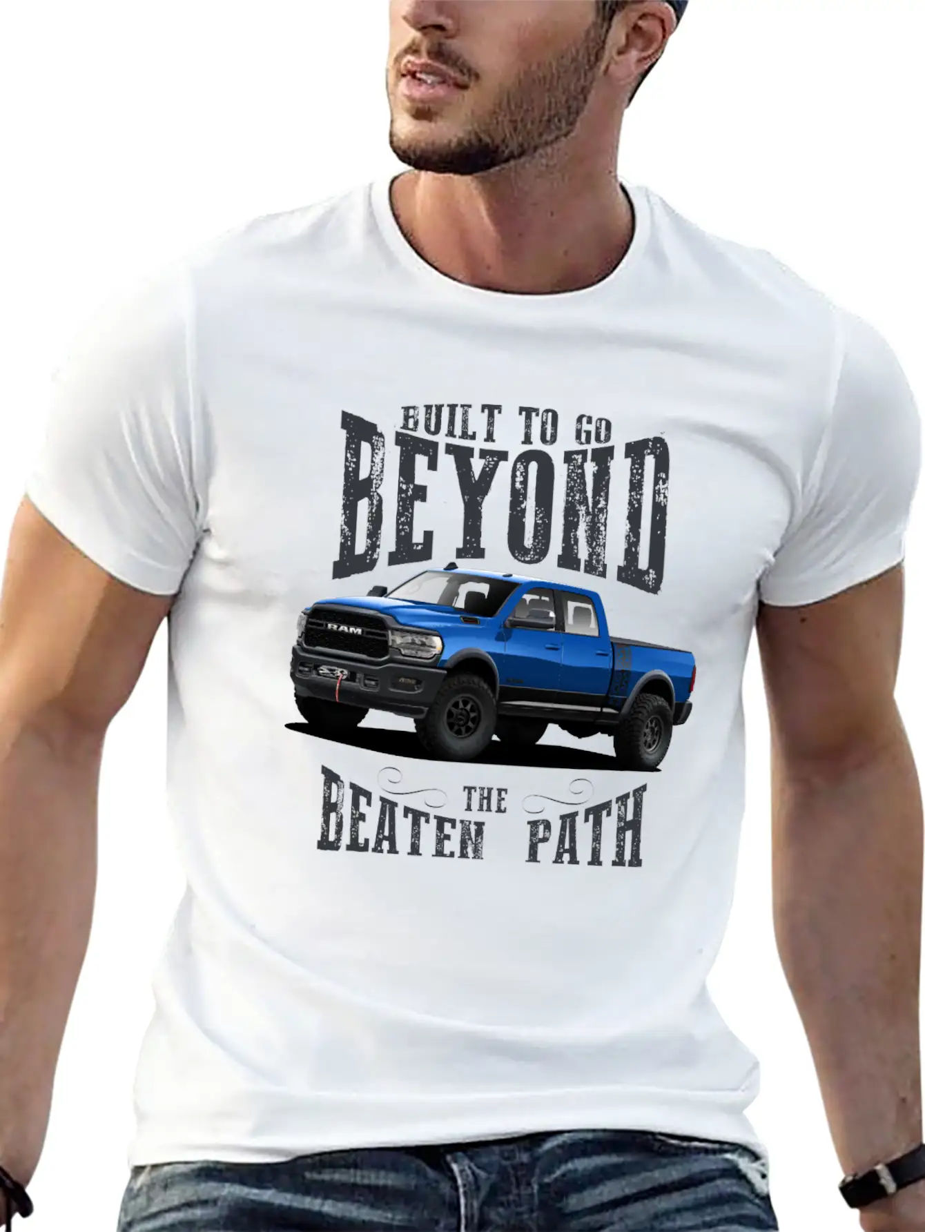 Ram Beyond The Beaten Path Stylish Everyday T-Shirt – Unisex Basic Cotton Tee