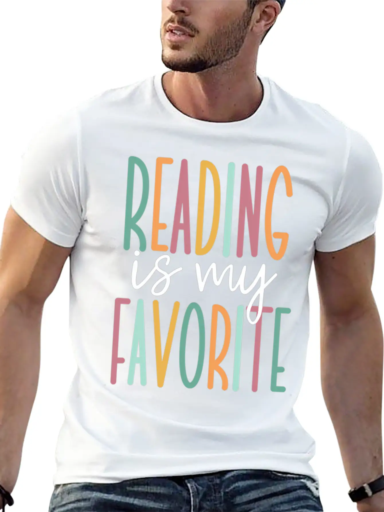 Reading Is My Favorite Stylish Everyday T-Shirt – Unisex Basic Cotton Tee
