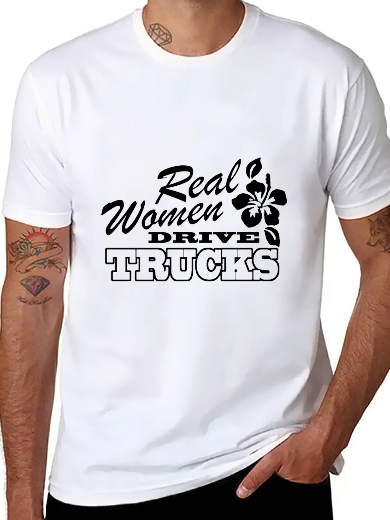 Real Women Drive Trucks Unisex Cotton Tee – Relaxed Fit For Any Occasion