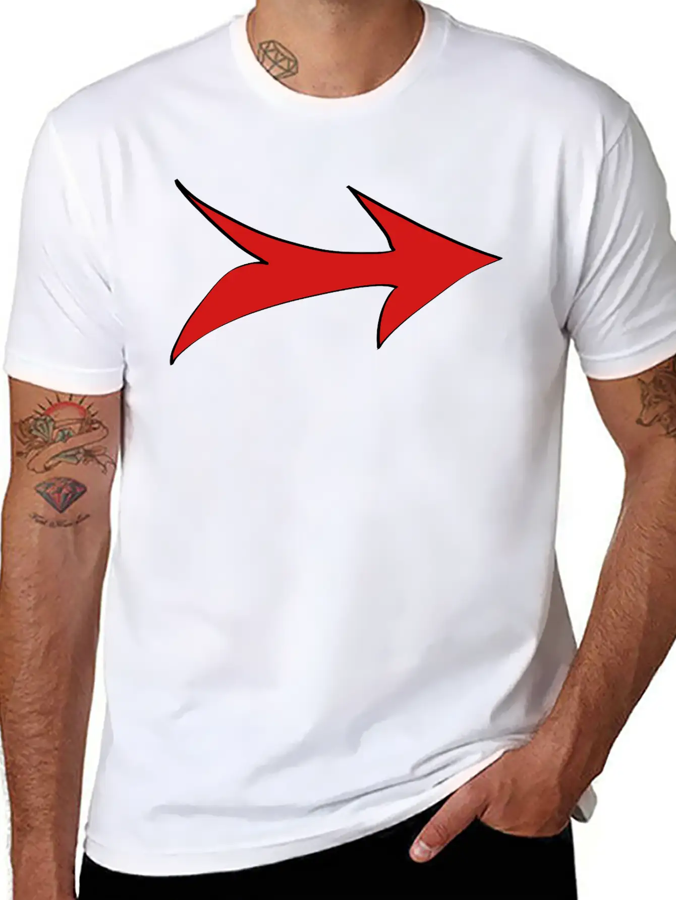 Red Arrow Basic Graphic T-Shirt – Daily Comfort In Soft Cotton