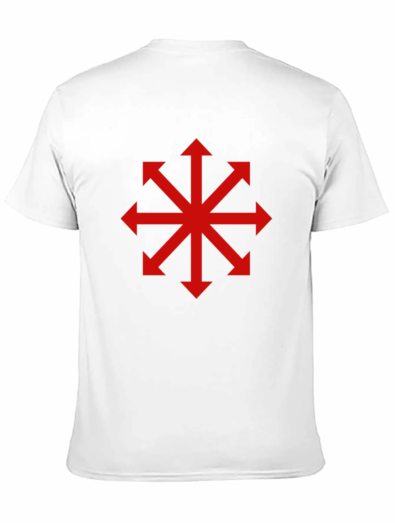Red Chaos Star Stylish Everyday T-Shirt – Unisex Basic Cotton Tee