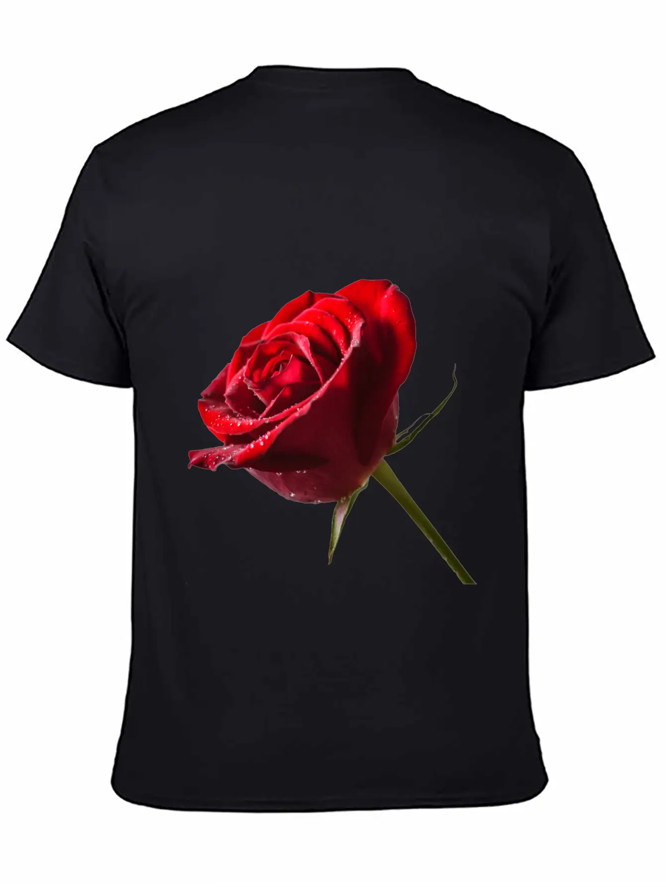 Red Rose Stylish Everyday T-Shirt – Unisex Basic Cotton Tee
