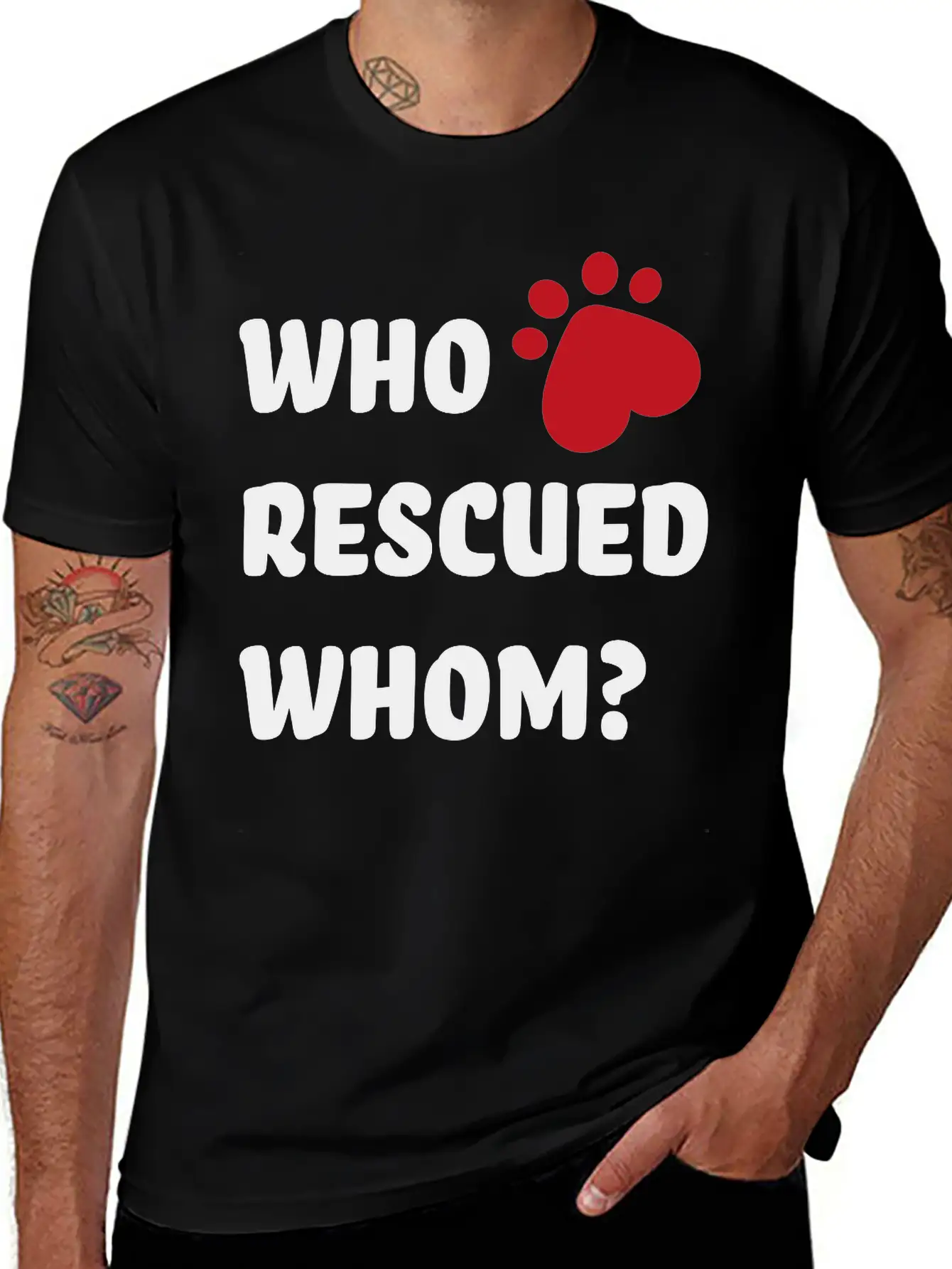 Rescue Dog Unisex Casual T-Shirt – Clean Design For Daily Comfort