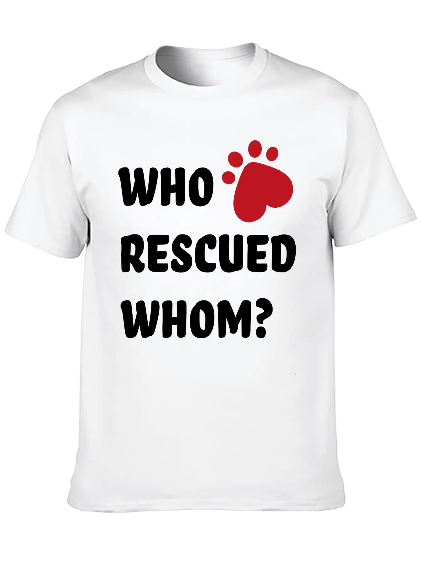 Rescue Dog Unisex Casual T-Shirt – Clean Design For Daily Comfort