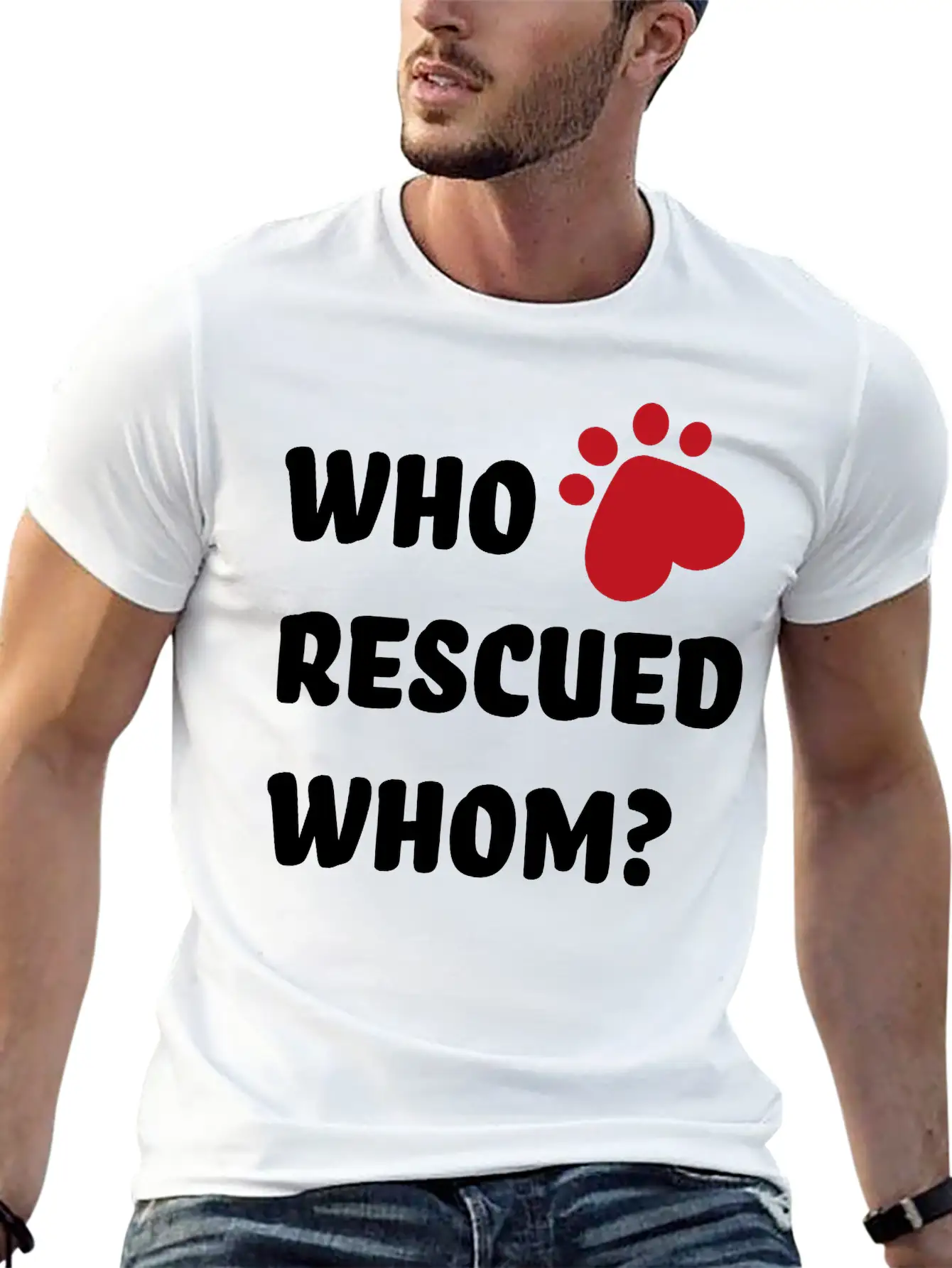 Rescue Dog Unisex Casual T-Shirt – Clean Design For Daily Comfort