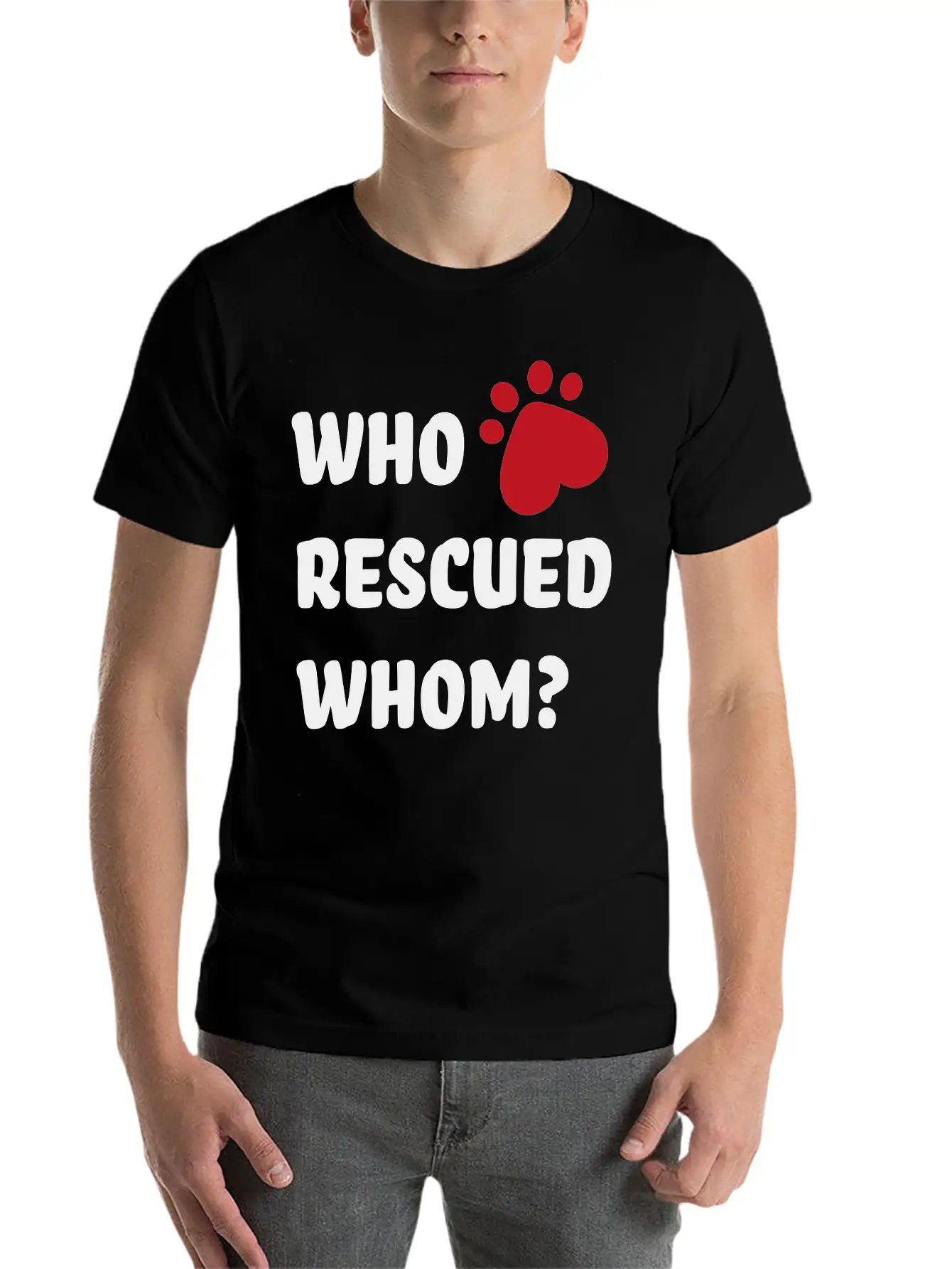 Rescue Dog Unisex Casual T-Shirt – Clean Design For Daily Comfort