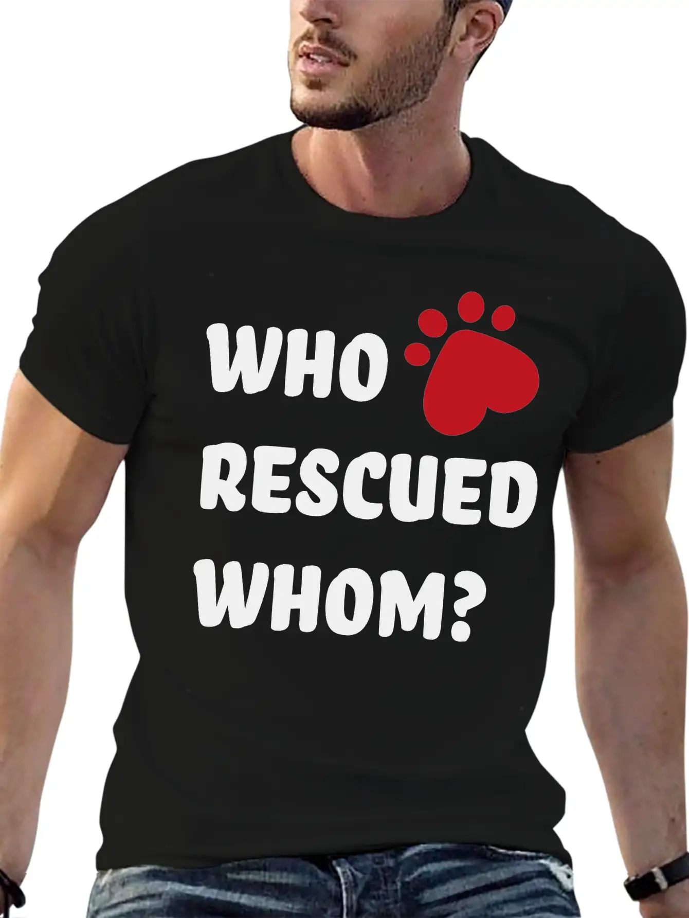 Rescue Dog Unisex Casual T-Shirt – Clean Design For Daily Comfort