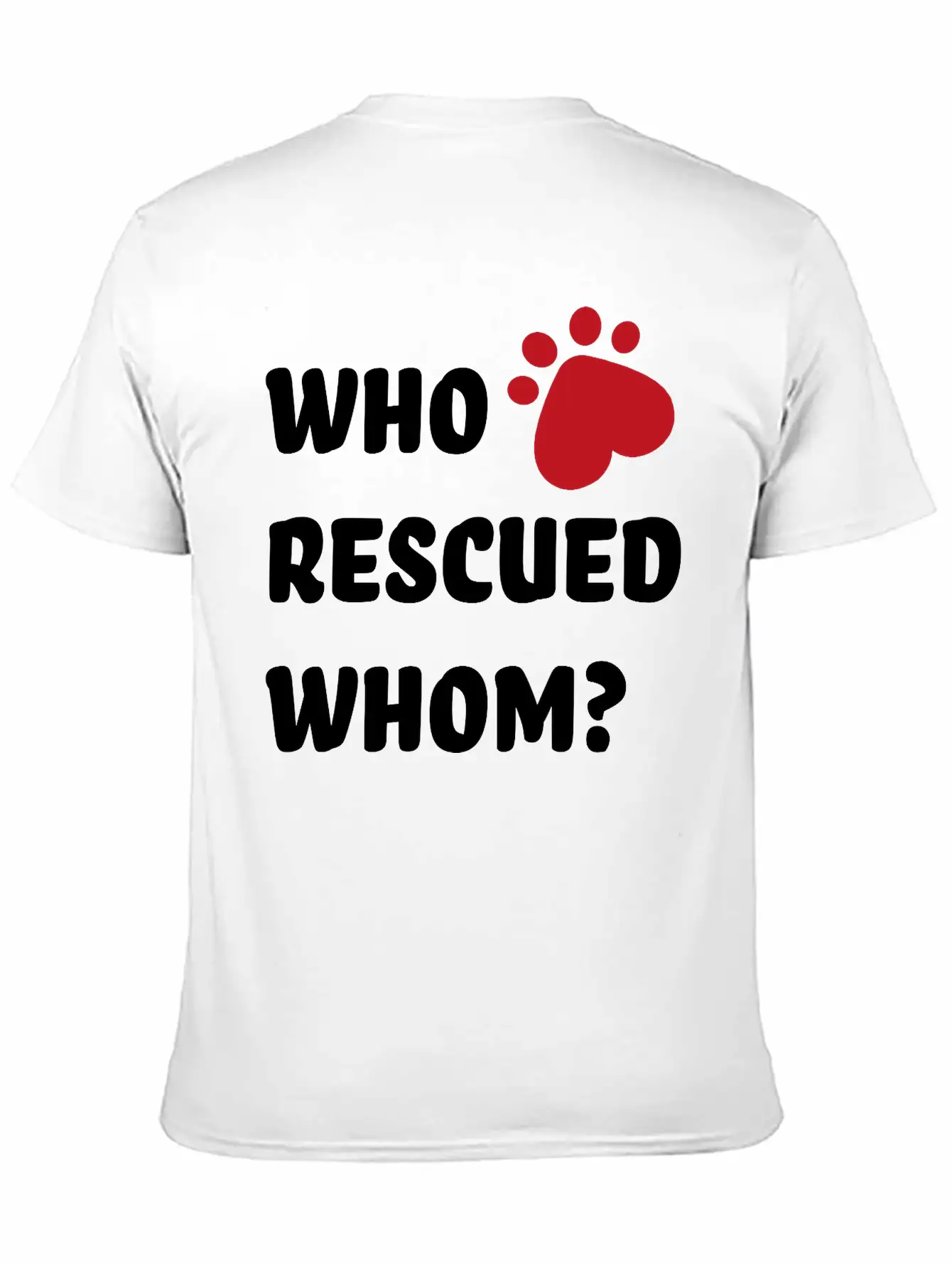 Rescue Dog Unisex Casual T-Shirt – Clean Design For Daily Comfort