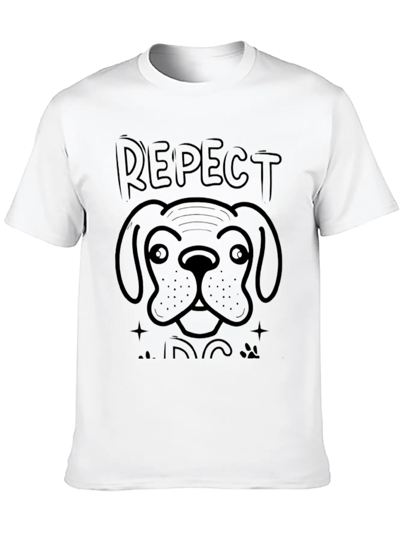 Respect The Dog Simple Everyday Graphic Tee – Lightweight Summer Wear