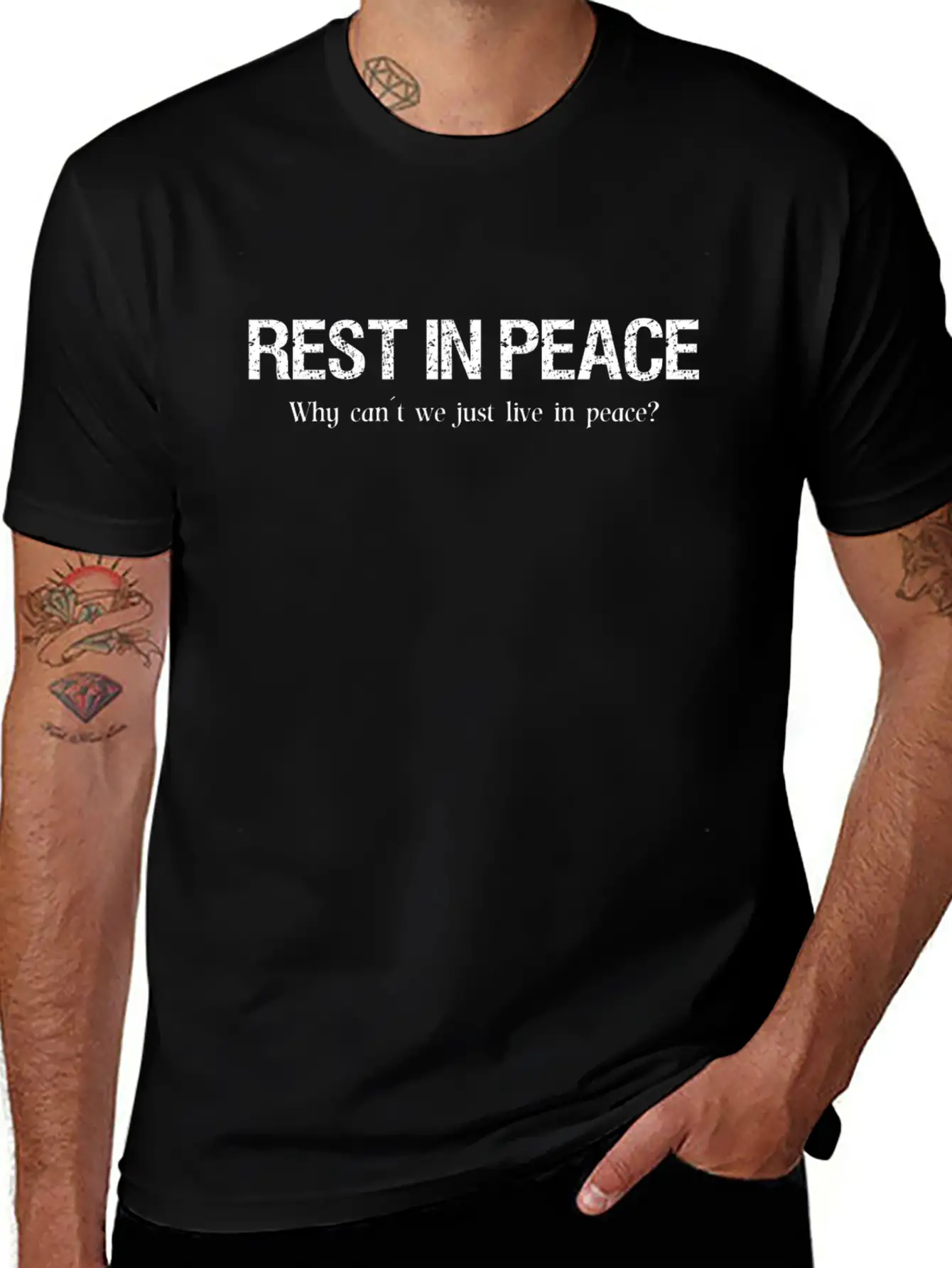 Rest In Peace Basic Graphic T-Shirt – Daily Comfort In Soft Cotton