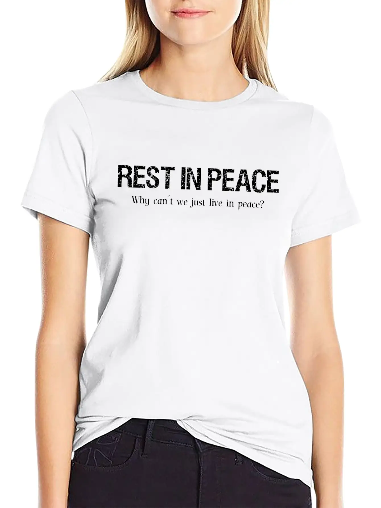 Rest In Peace Basic Graphic T-Shirt – Daily Comfort In Soft Cotton