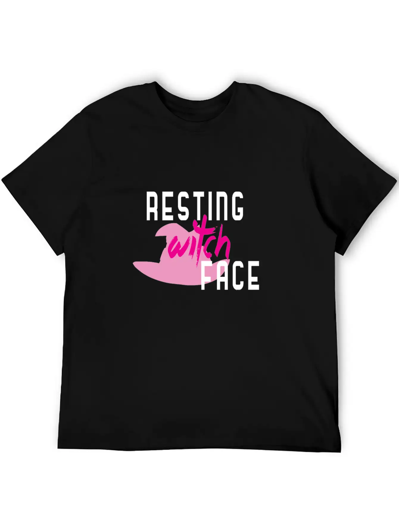 Resting Witch Face Halloween Basic Graphic T-Shirt – Daily Comfort In Soft Cotton