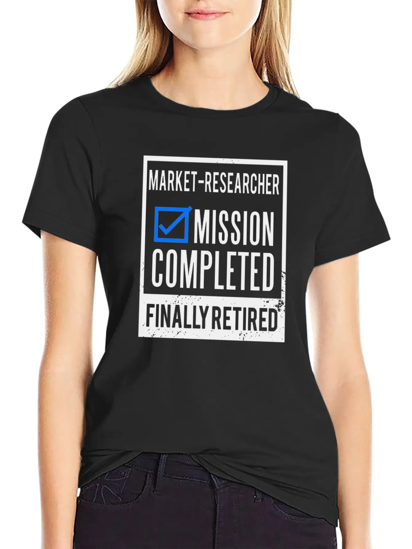 Retirement - Retired Market-Researcher Stylish Everyday T-Shirt – Unisex Basic Cotton Tee