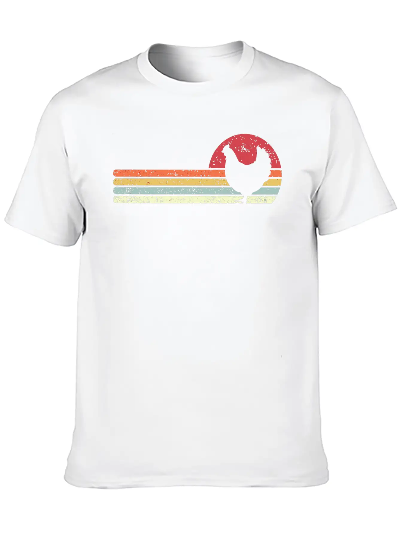 Retro Chicken Stylish Everyday T-Shirt – Unisex Basic Cotton Tee