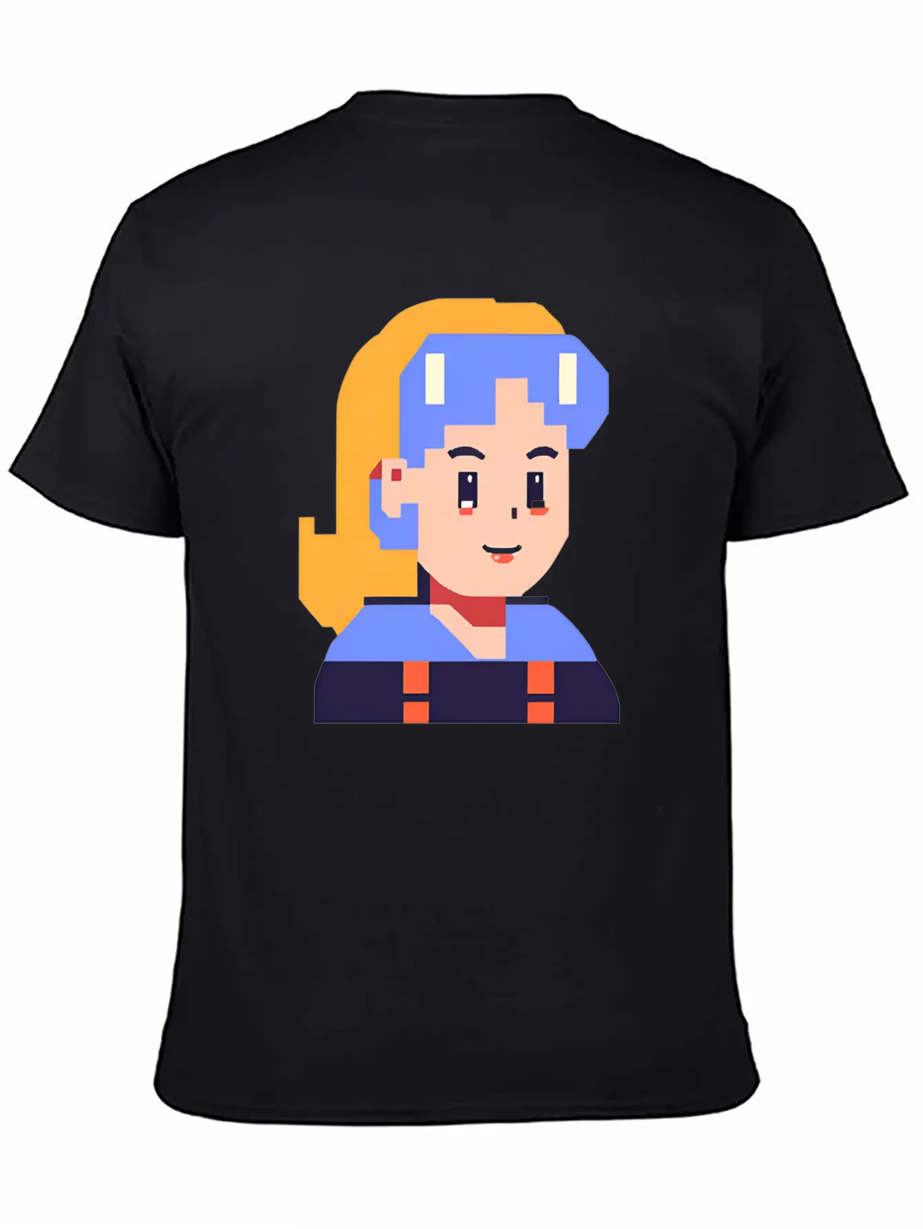 Retro Pixel Character Art Basic Graphic T-Shirt – Daily Comfort In Soft Cotton