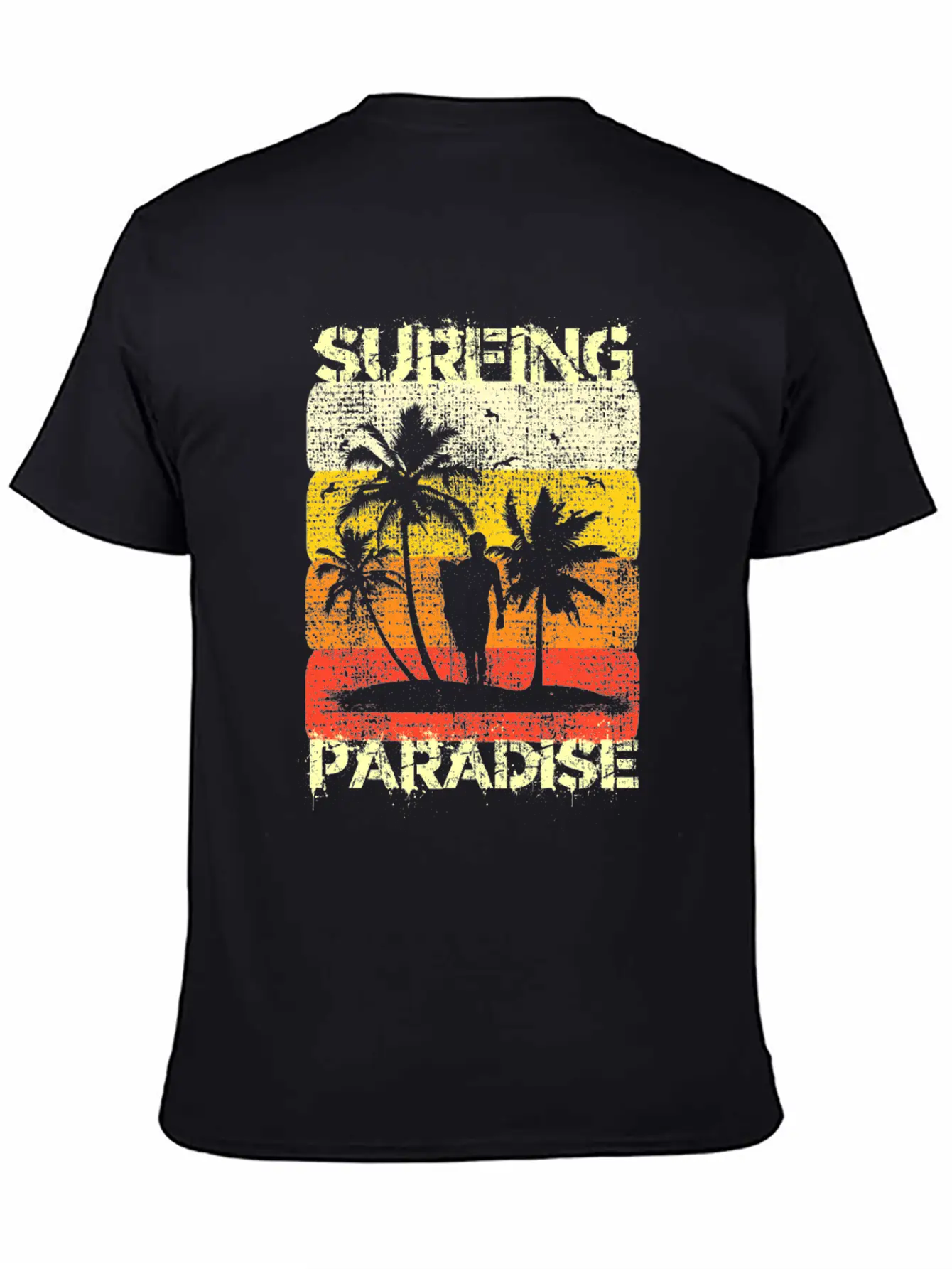 Retro Surfing Stylish Everyday T-Shirt – Unisex Basic Cotton Tee