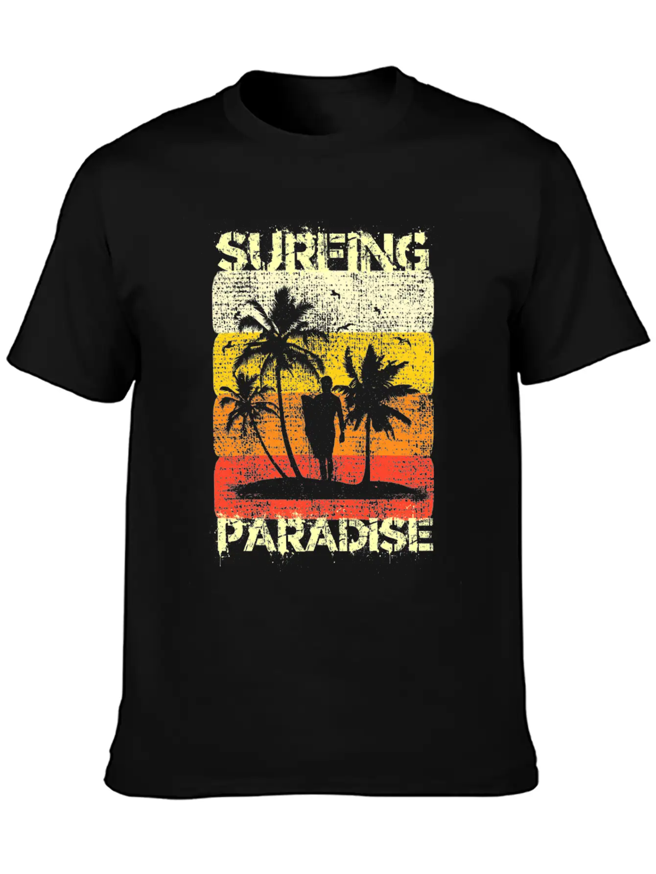 Retro Surfing Stylish Everyday T-Shirt – Unisex Basic Cotton Tee