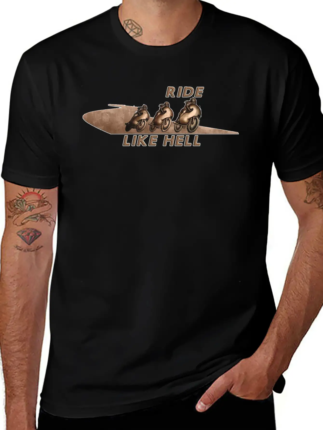 Ride Like Hell Stylish Everyday T-Shirt – Unisex Basic Cotton Tee
