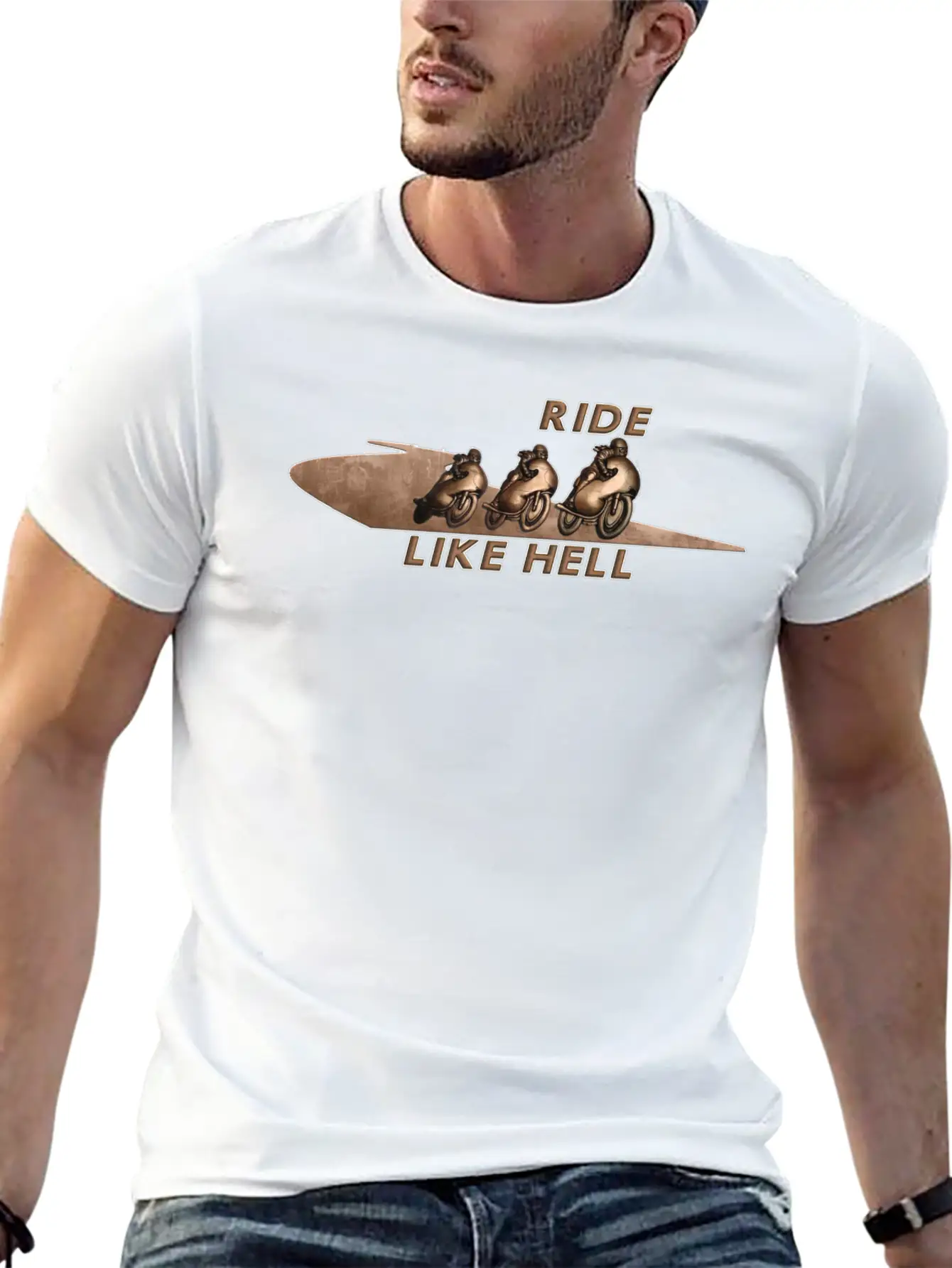 Ride Like Hell Stylish Everyday T-Shirt – Unisex Basic Cotton Tee