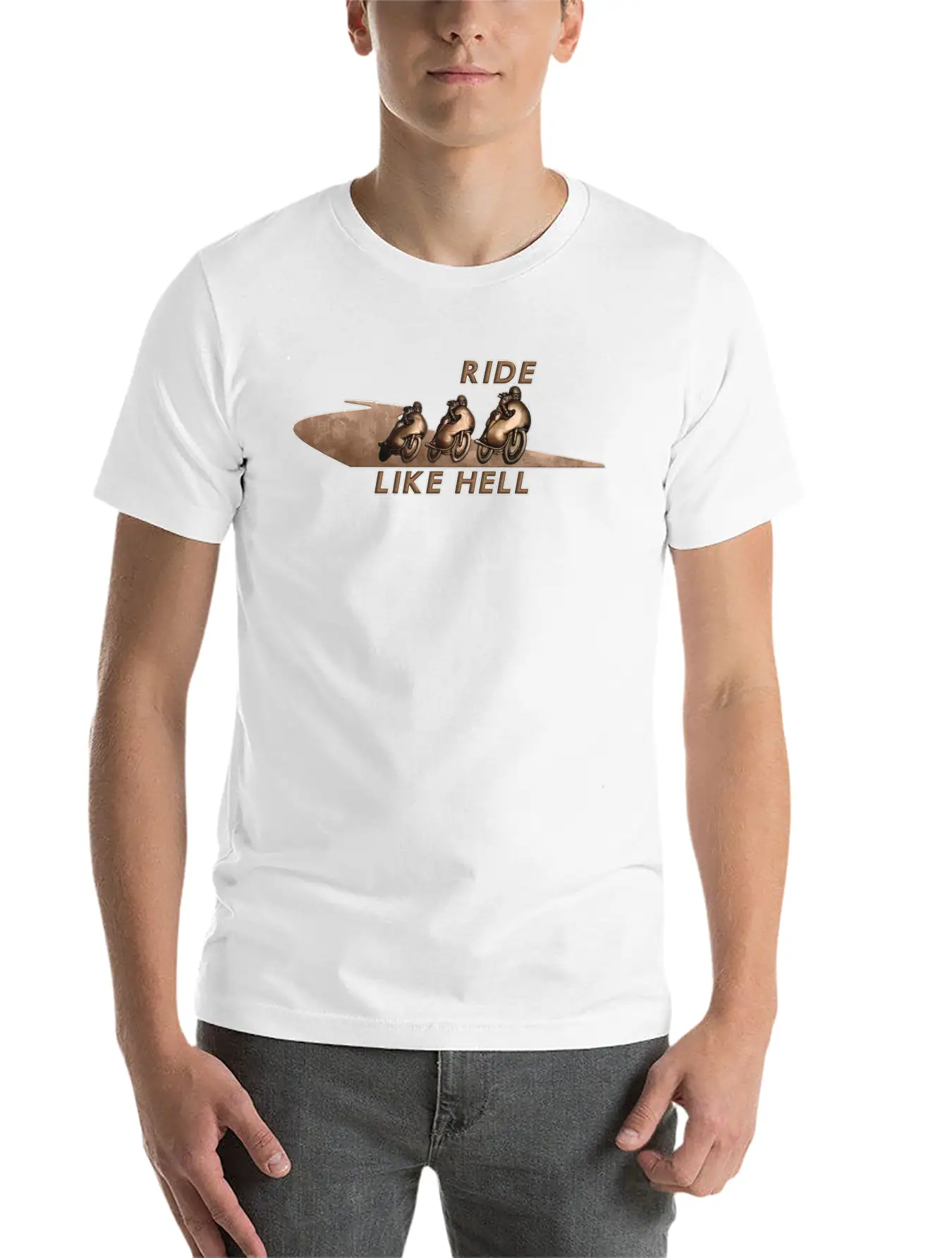 Ride Like Hell Stylish Everyday T-Shirt – Unisex Basic Cotton Tee