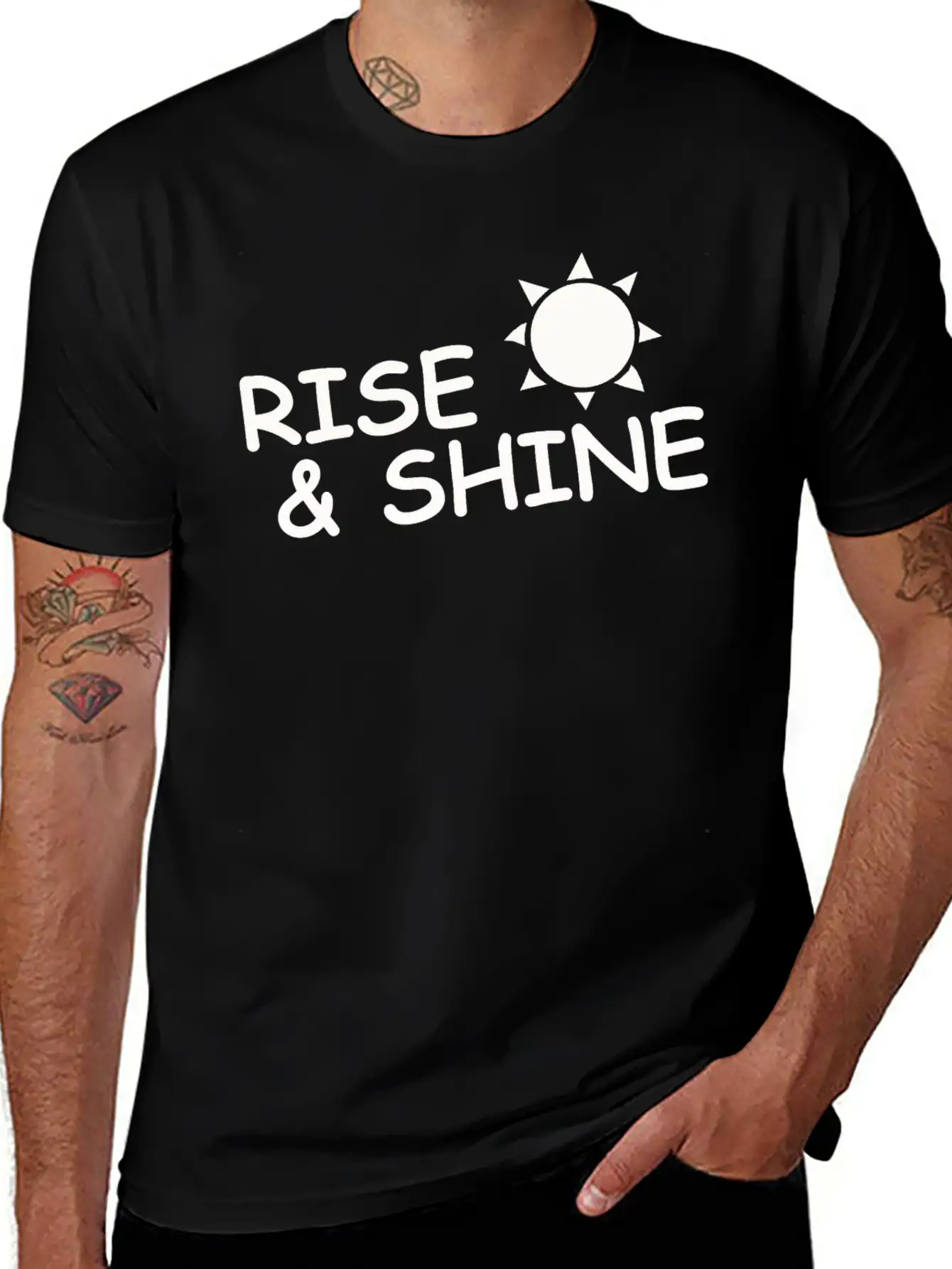 RISE & SHINE Simple Everyday Graphic Tee – Lightweight Summer Wear