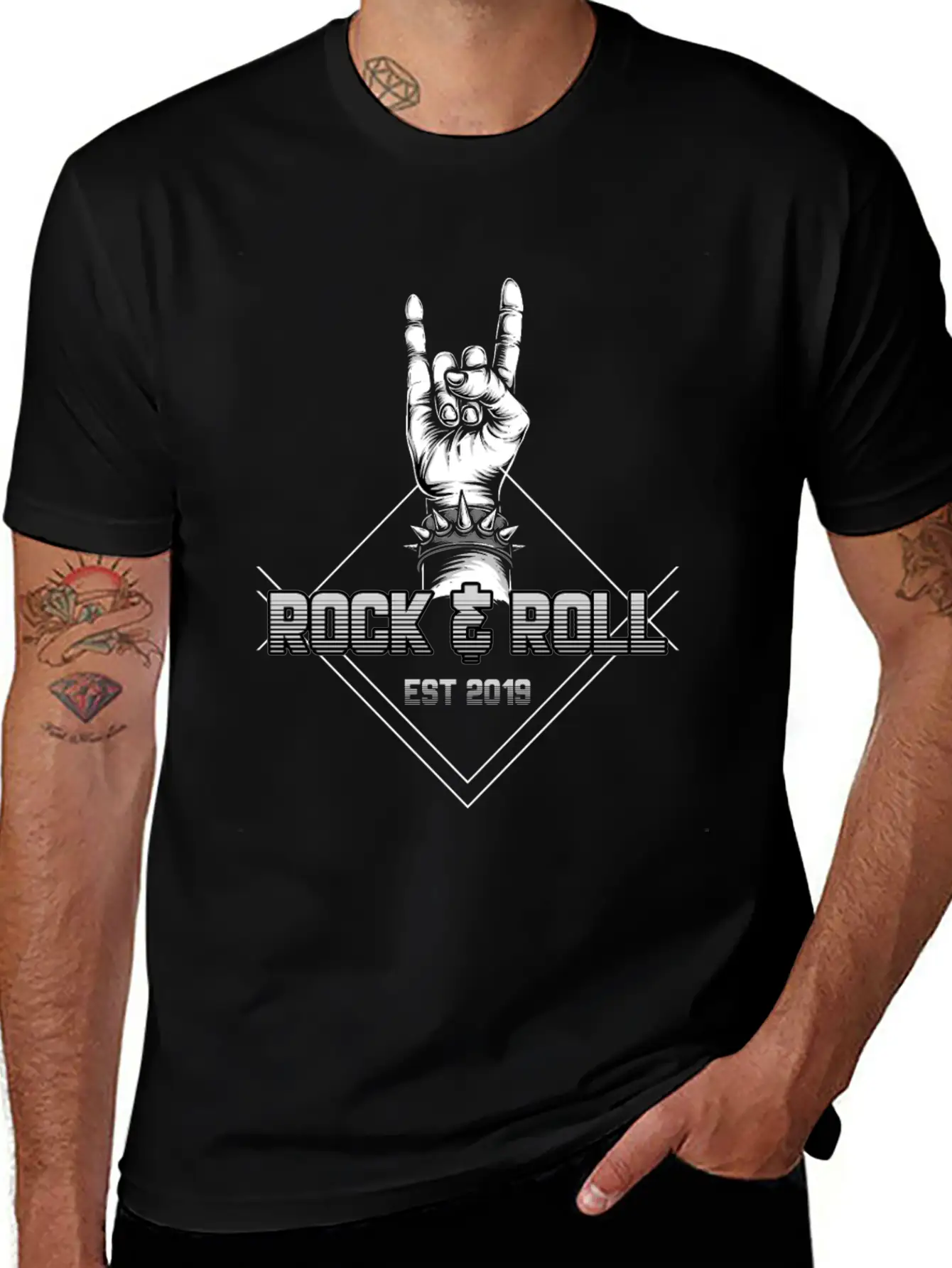 Rock And Roll Stylish Everyday T-Shirt – Unisex Basic Cotton Tee