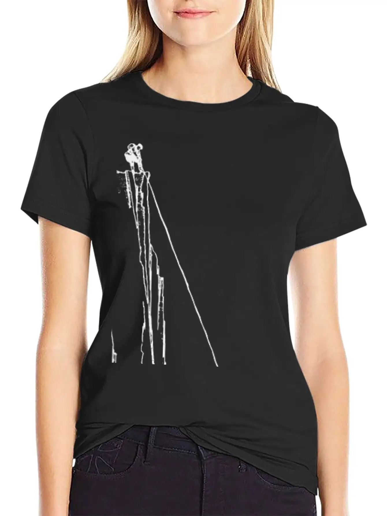 Rock Climbing Lady Casual Graphic T-Shirt – Simple And Comfortable Daily Wear