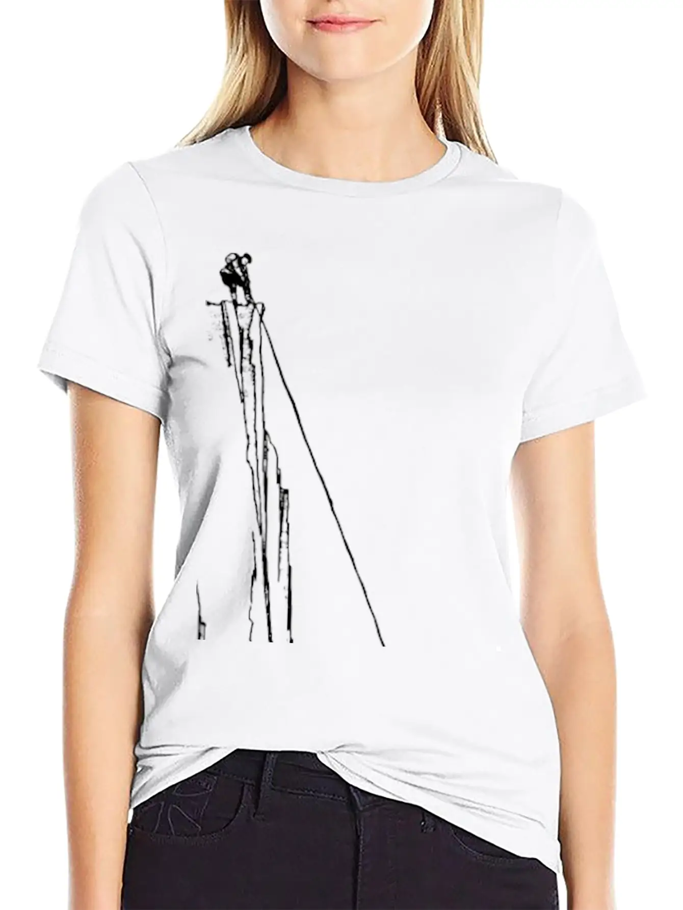 Rock Climbing Lady Casual Graphic T-Shirt – Simple And Comfortable Daily Wear