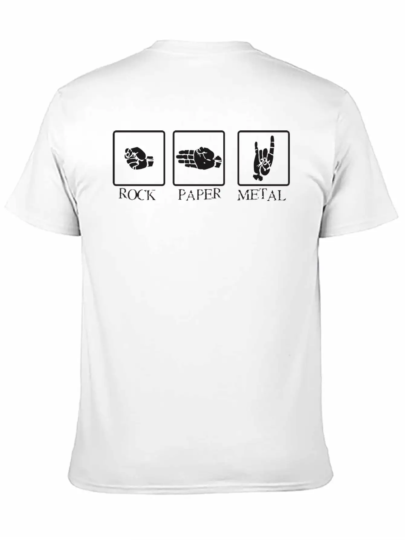 Rock Paper Metal Simple Everyday Graphic Tee – Lightweight Summer Wear