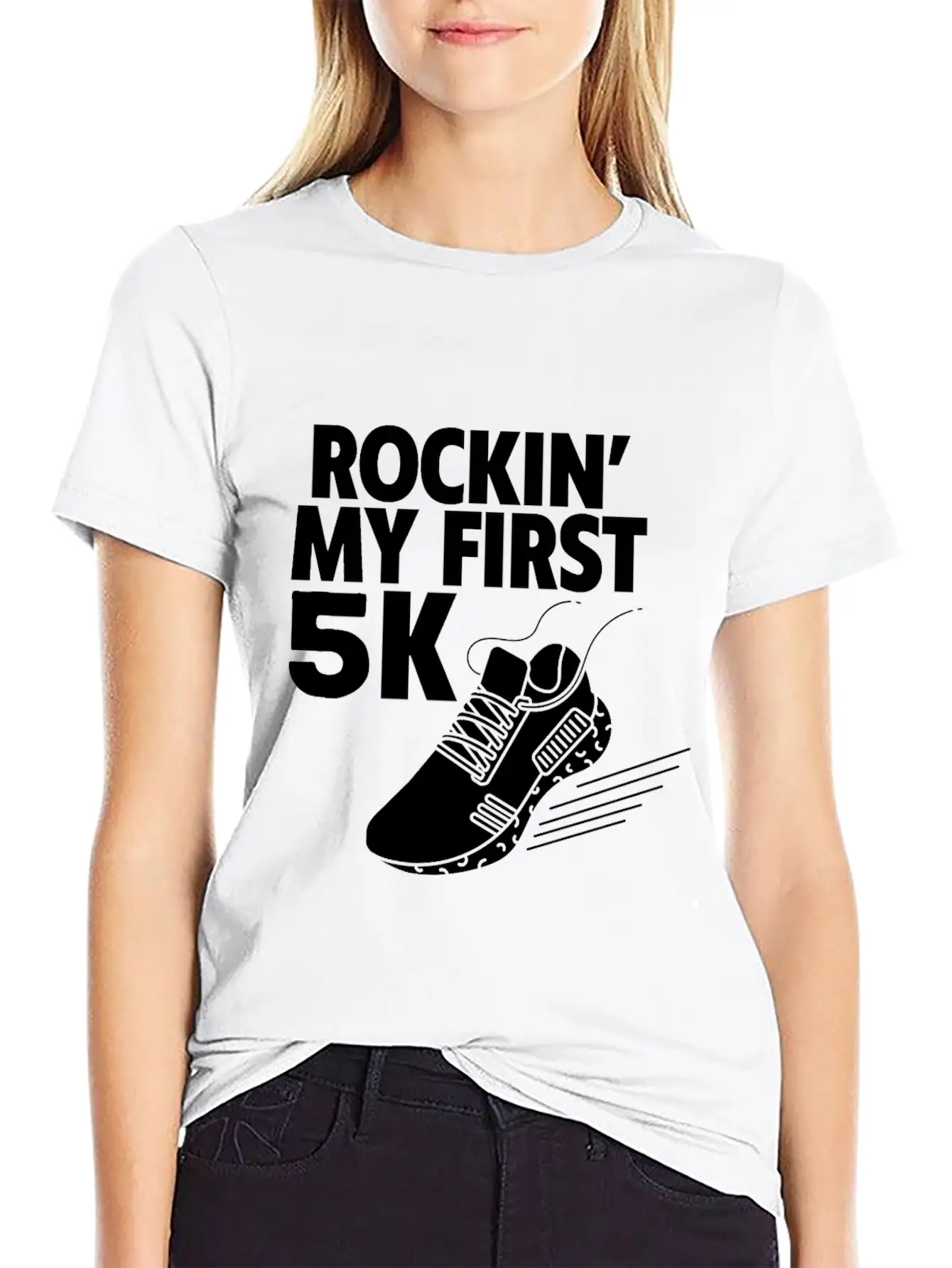 Rockin' My First 5k 4 Basic Graphic T-Shirt – Daily Comfort In Soft Cotton
