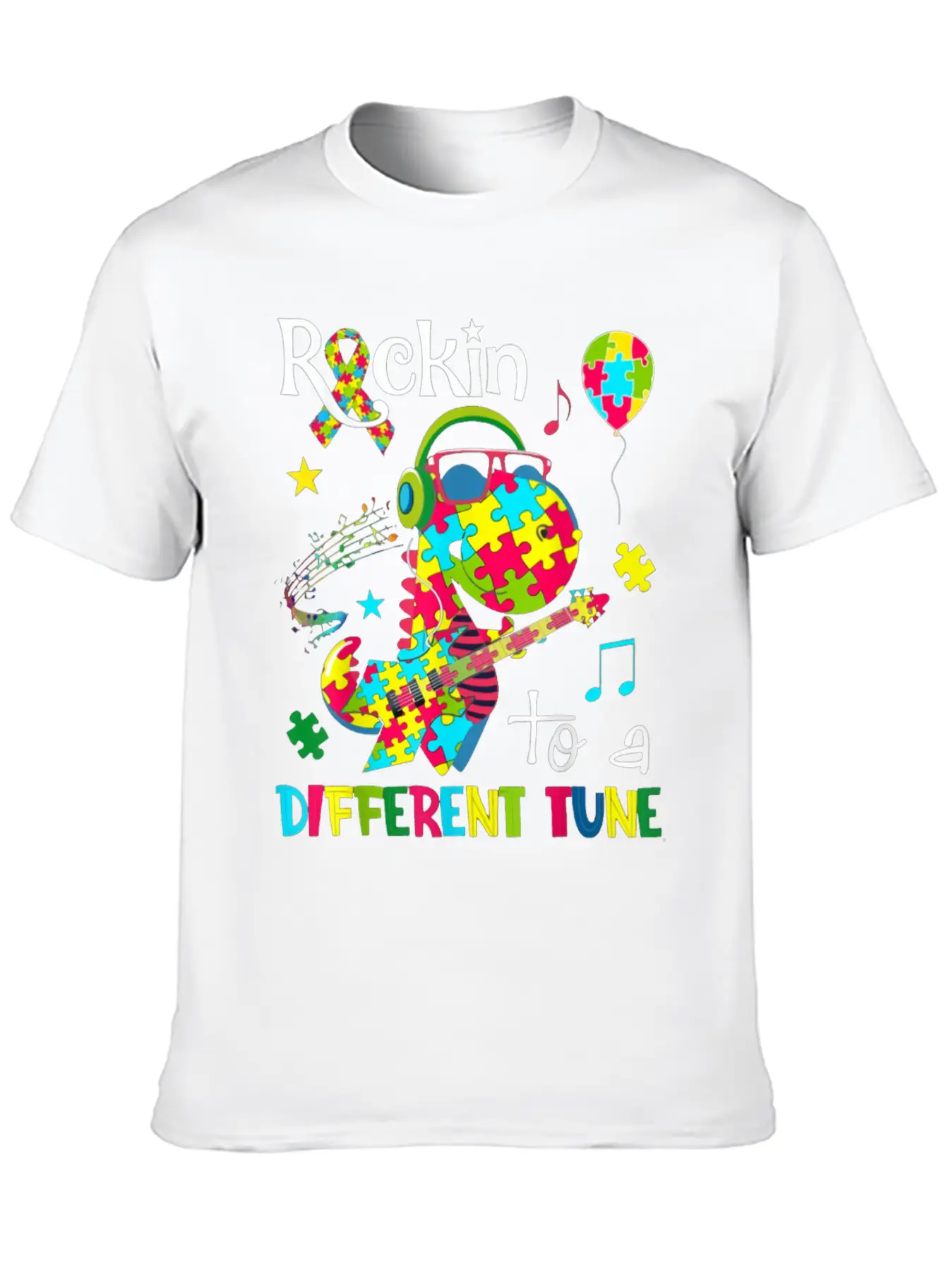 Rockin To A Different Tune Stylish Everyday T-Shirt – Unisex Basic Cotton Tee