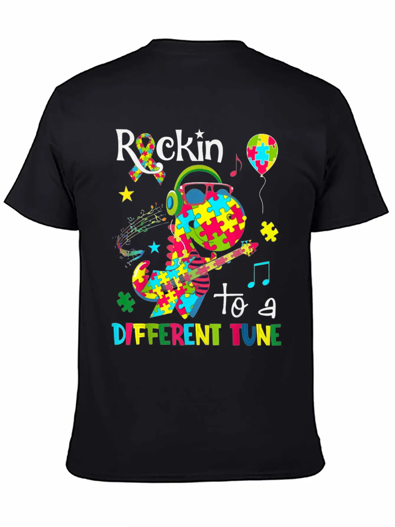 Rockin To A Different Tune Stylish Everyday T-Shirt – Unisex Basic Cotton Tee