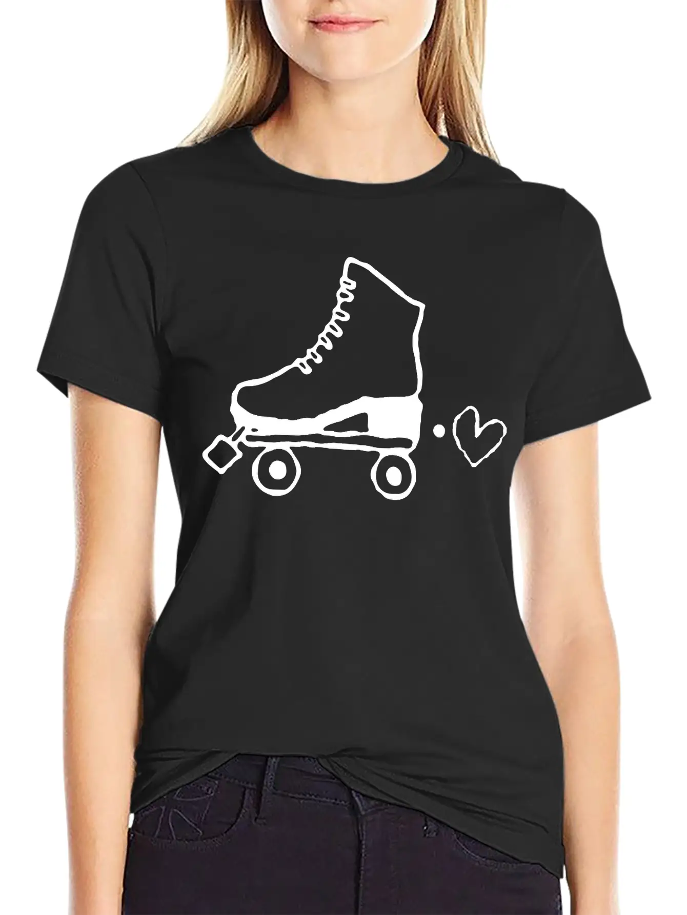Roller Skates Stylish Everyday T-Shirt – Unisex Basic Cotton Tee