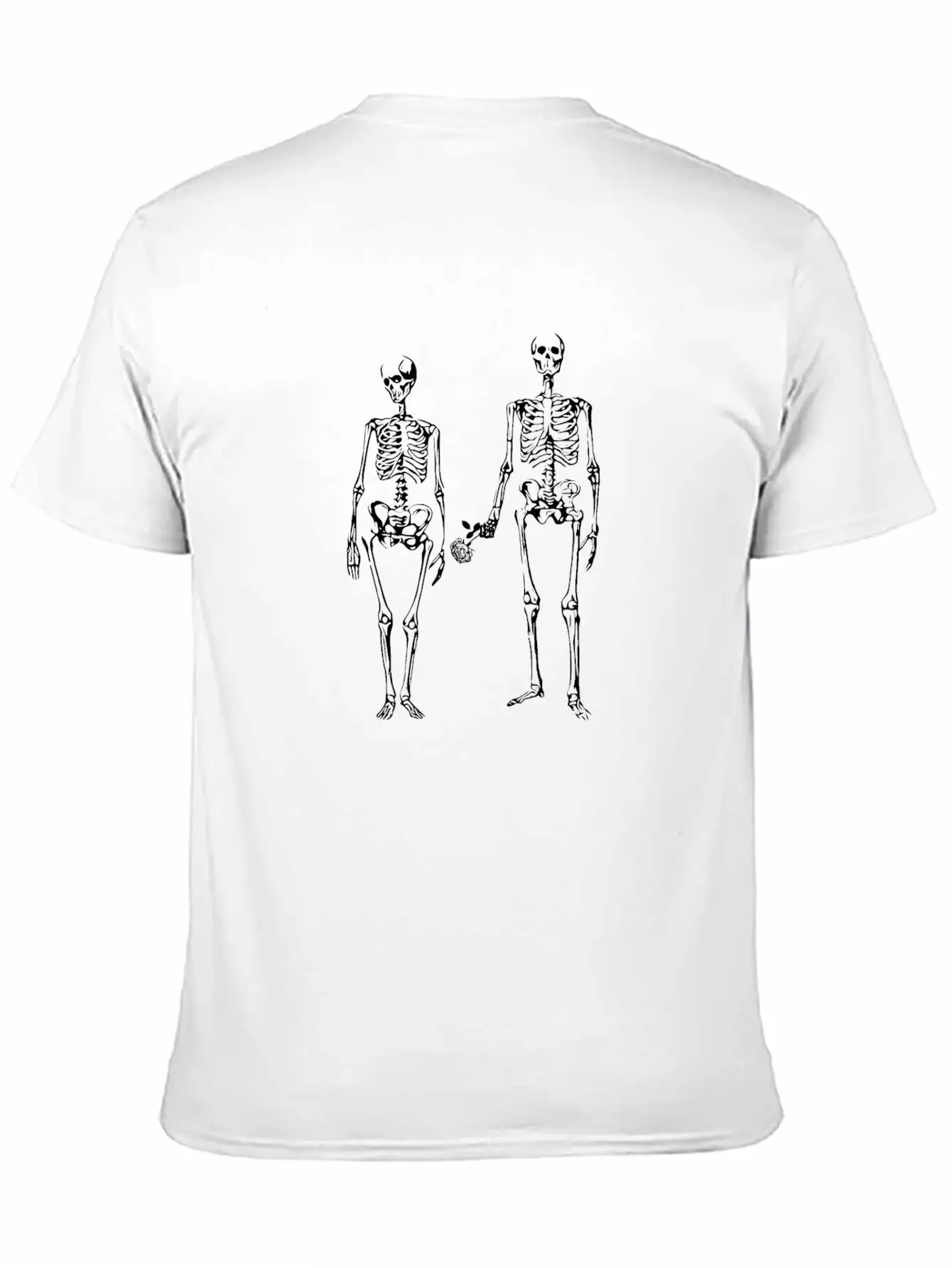 Romantic Skeletons Basic Graphic T-Shirt – Daily Comfort In Soft Cotton