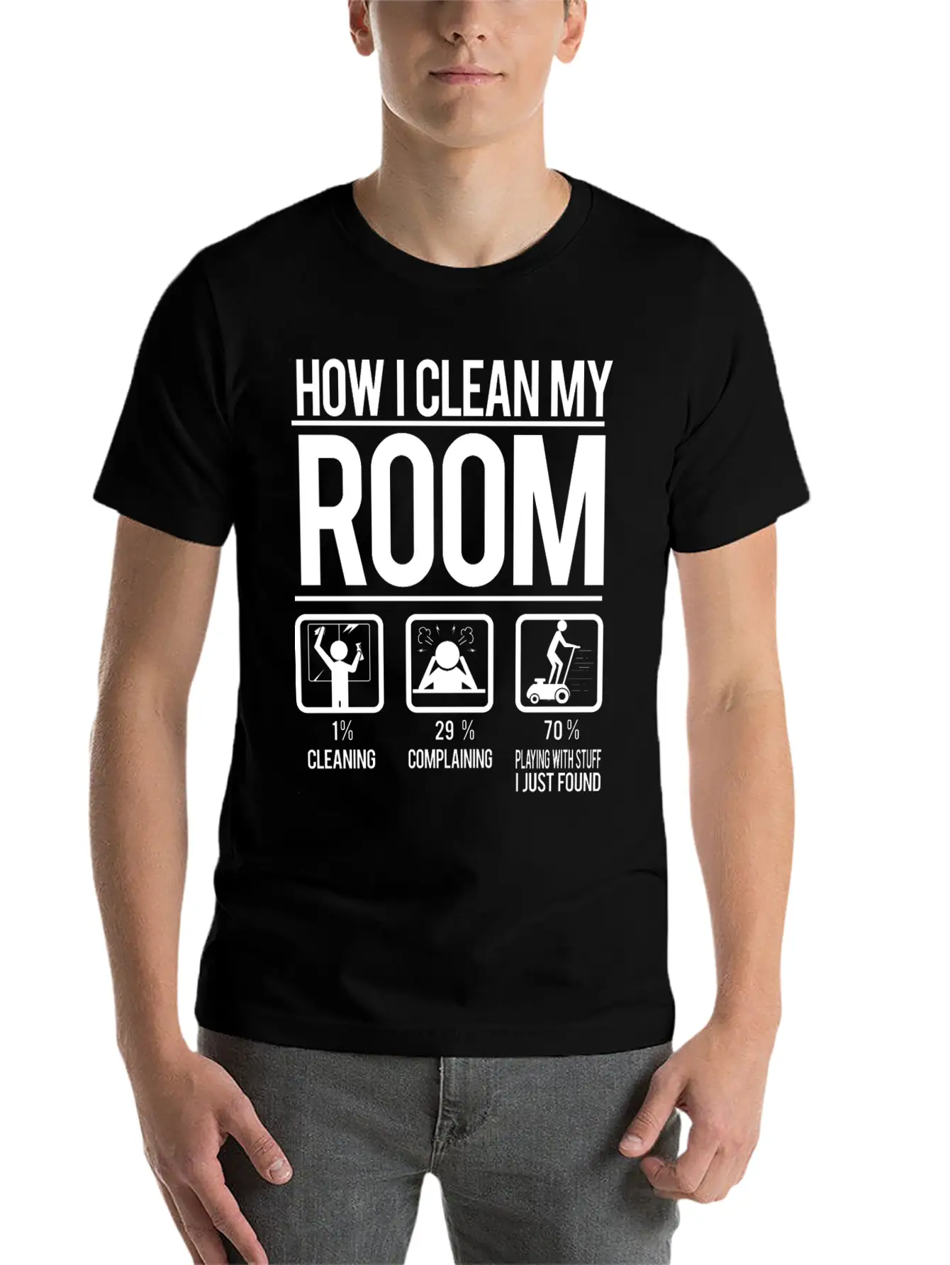 Room Cleaning Stylish Everyday T-Shirt – Unisex Basic Cotton Tee