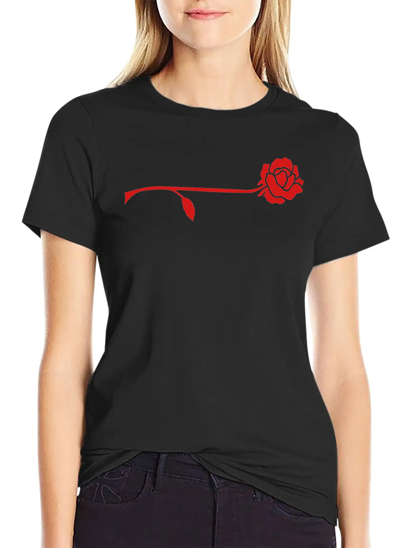 Rose (1c) Stylish Everyday T-Shirt – Unisex Basic Cotton Tee