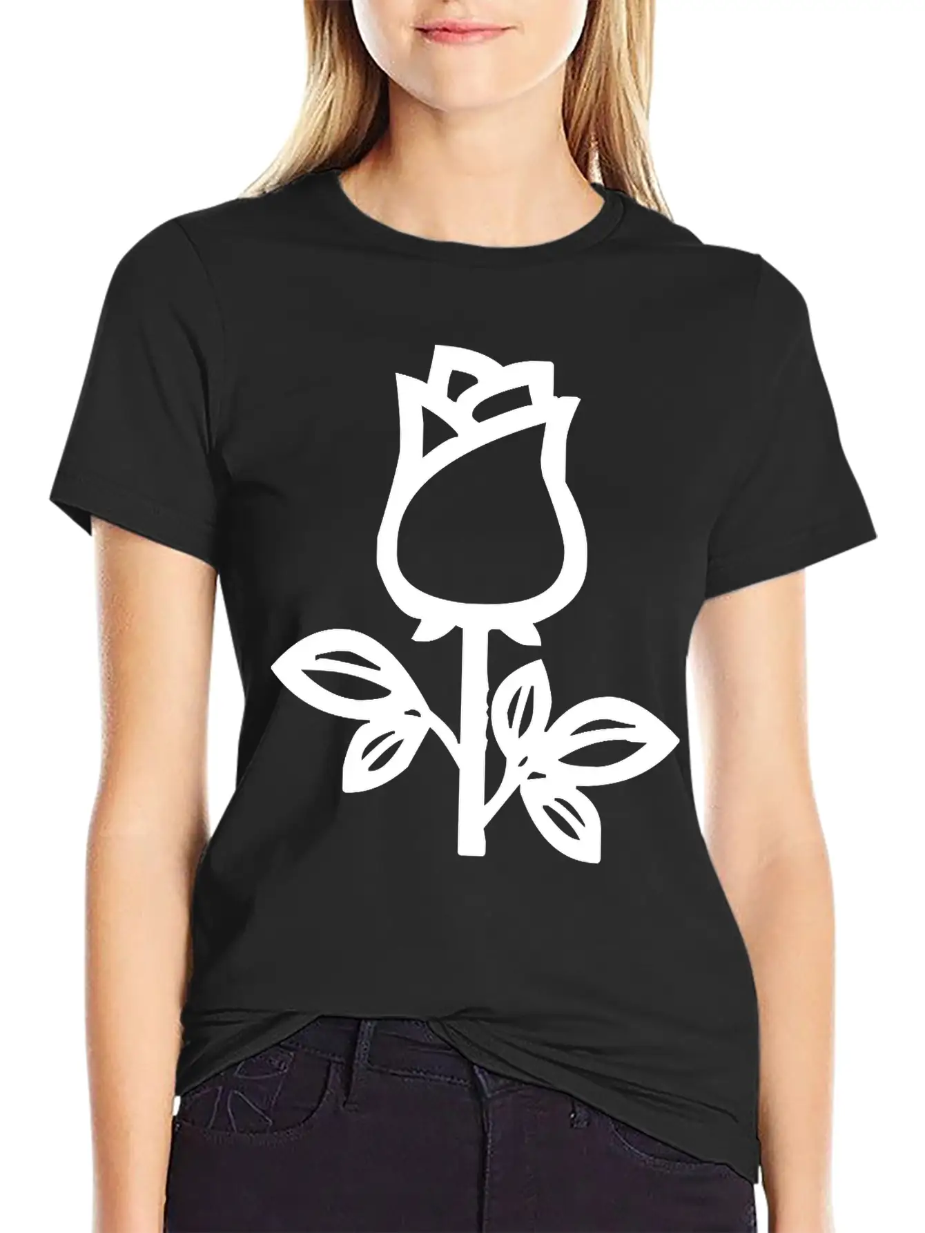 Rose Basic Graphic T-Shirt – Daily Comfort In Soft Cotton