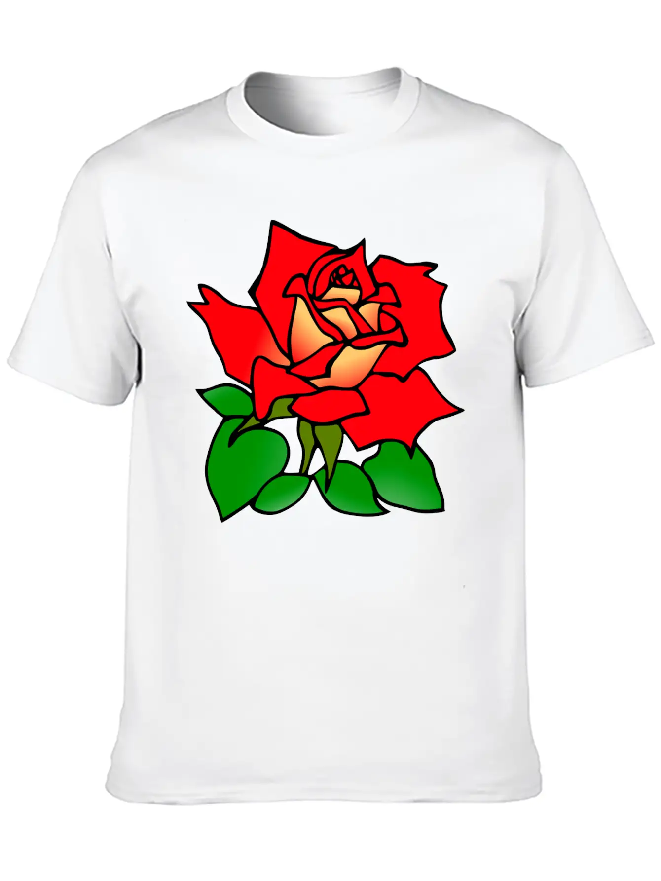 Rose Stylish Everyday T-Shirt – Unisex Basic Cotton Tee