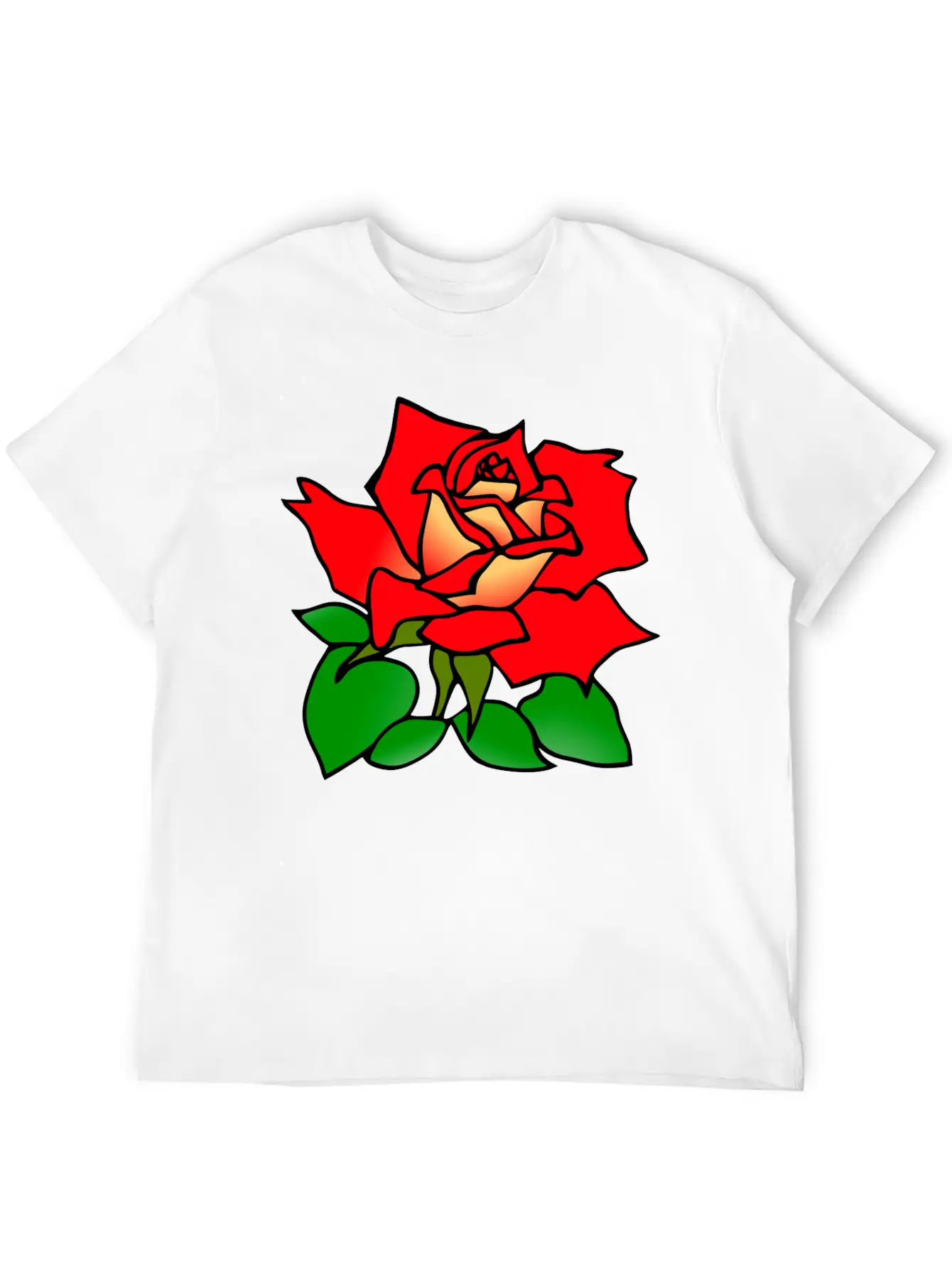 Rose Stylish Everyday T-Shirt – Unisex Basic Cotton Tee