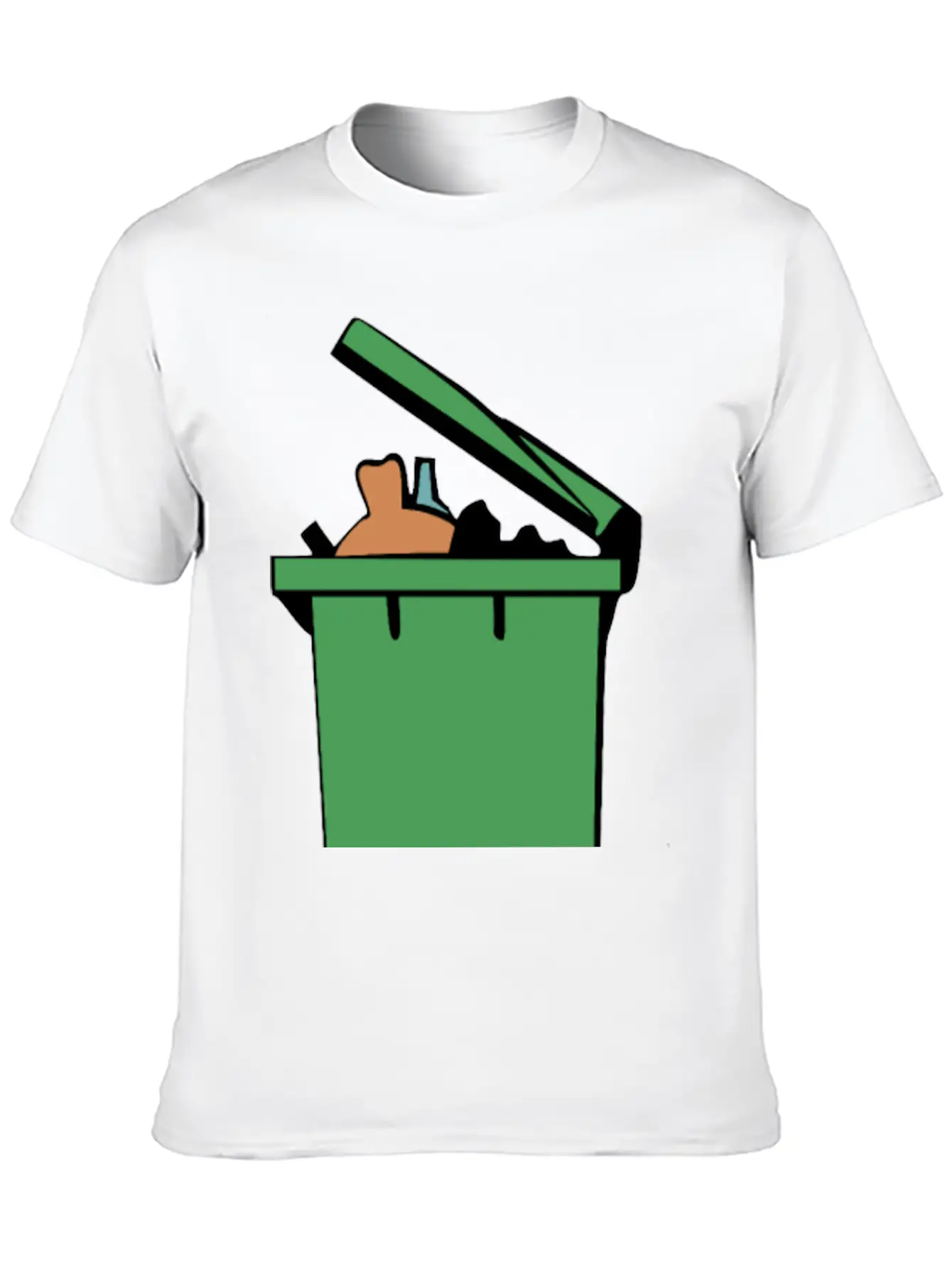 Rubbish Bin Colour Lightweight Cotton T-Shirt – Daily Comfort Graphic Shirt