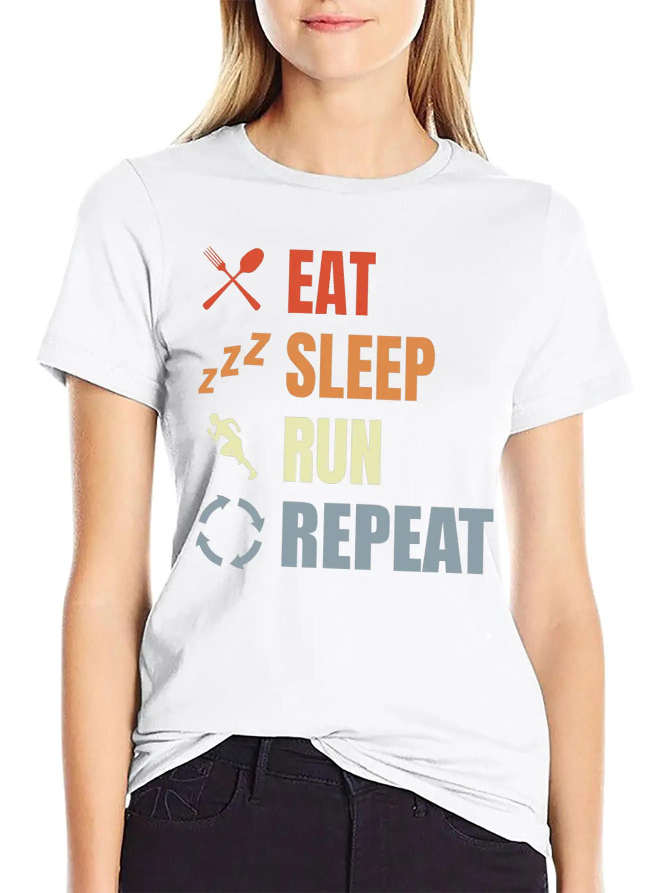 Running Athlete Breathable Graphic T-Shirt – Perfect For Casual Days