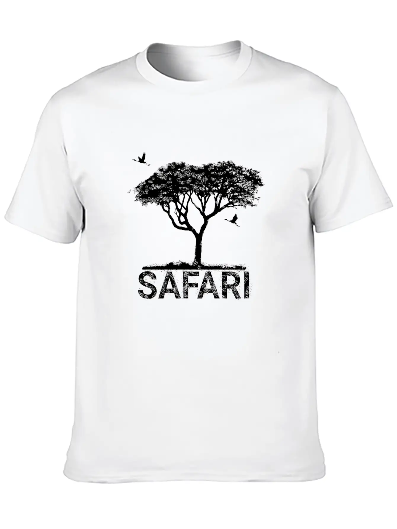 Safari African Tree; Romantic; Shadow; Animal; Sun Stylish Everyday T-Shirt – Unisex Basic Cotton Tee