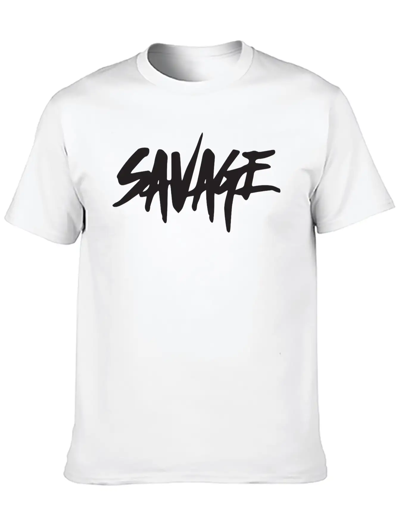 Savage Design, Customize Savage Classic Crew Neck Graphic Tee – Everyday Minimal Look