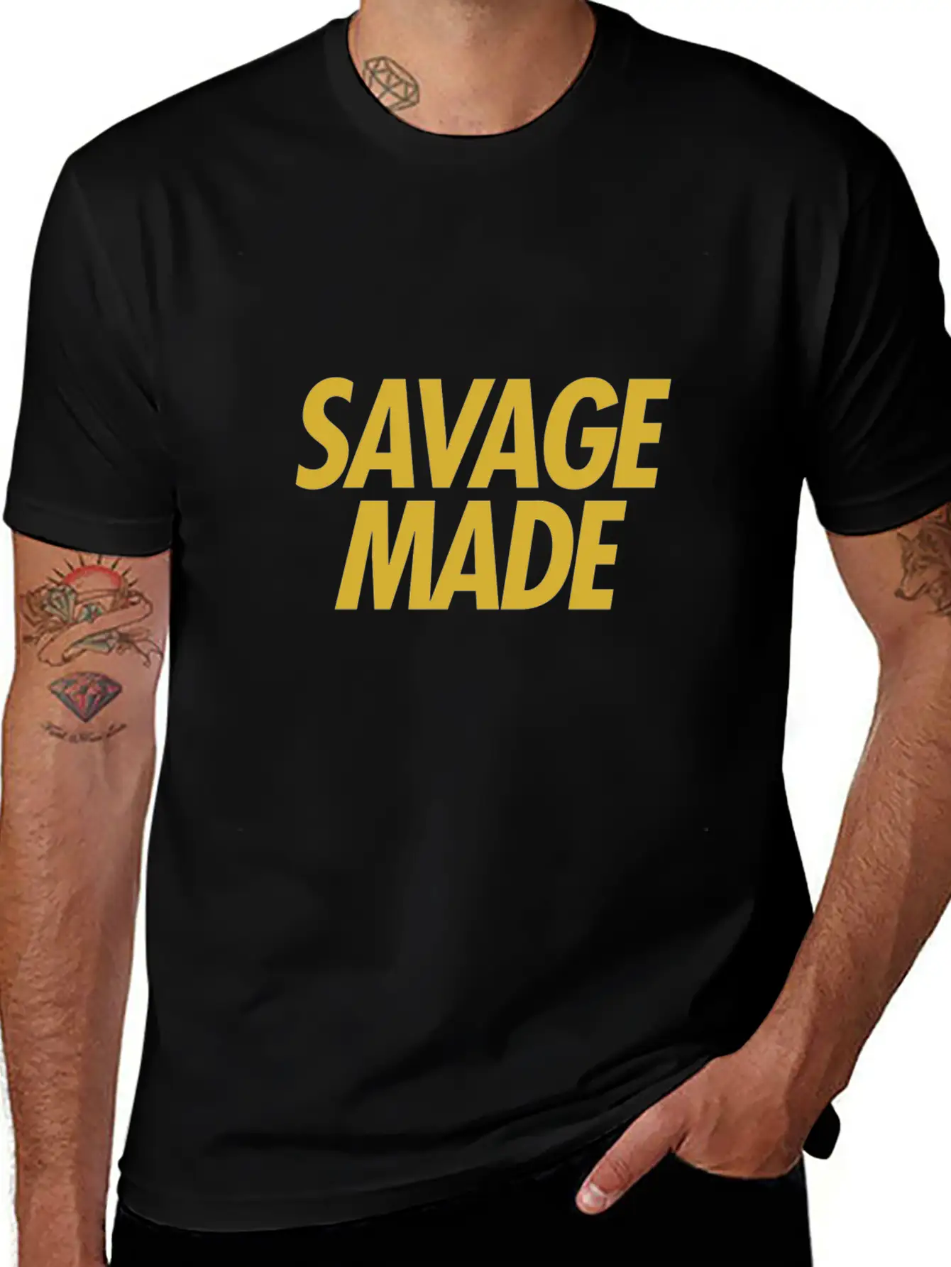 Savage Gold Plaintext Basic Graphic T-Shirt – Daily Comfort In Soft Cotton